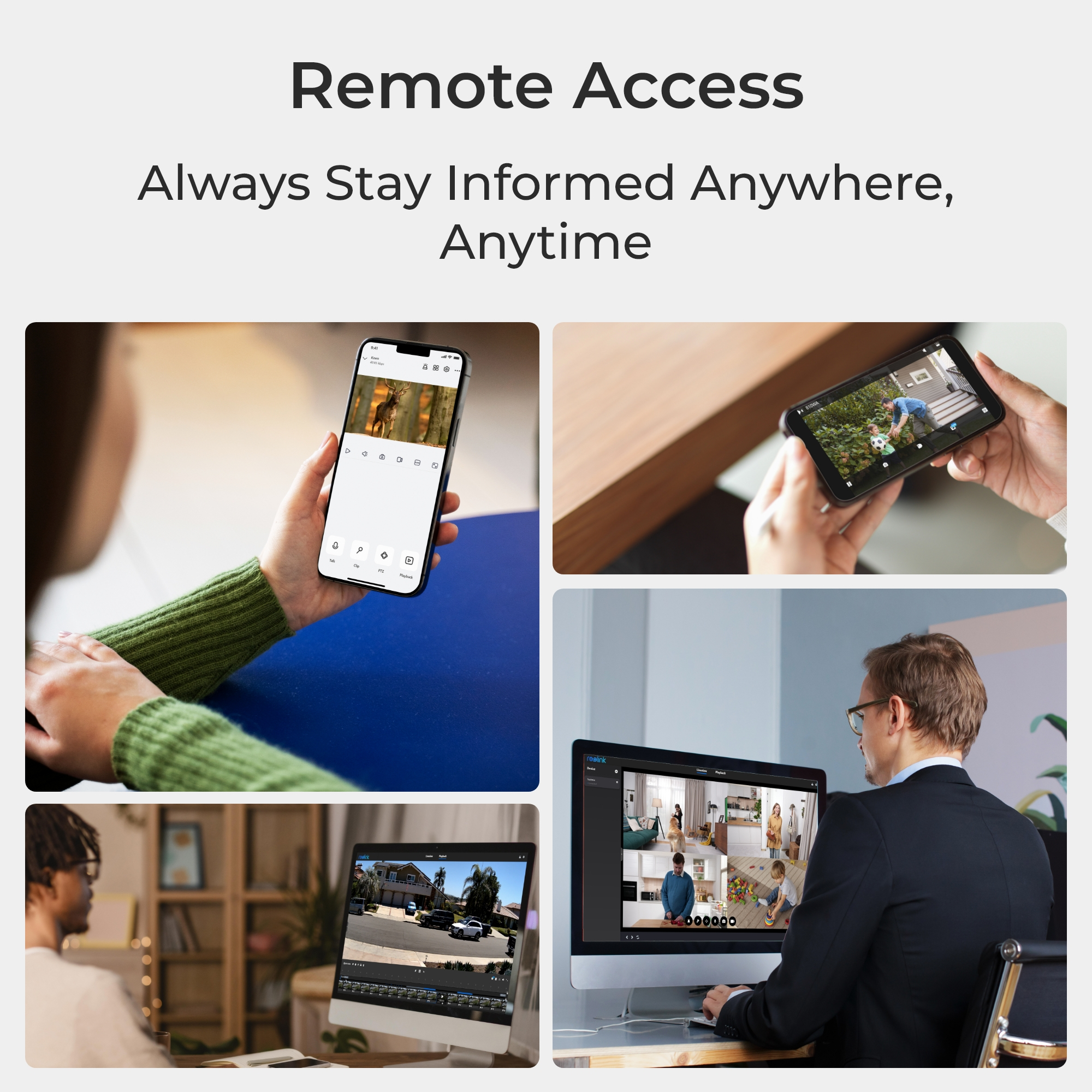 Reolink Fisheye Series W520, IP-Sicherheitskamera, Drinnen, Verkabelt & Kabellos, Google Assistant, Decke/Wand, Schwarz, Grau
