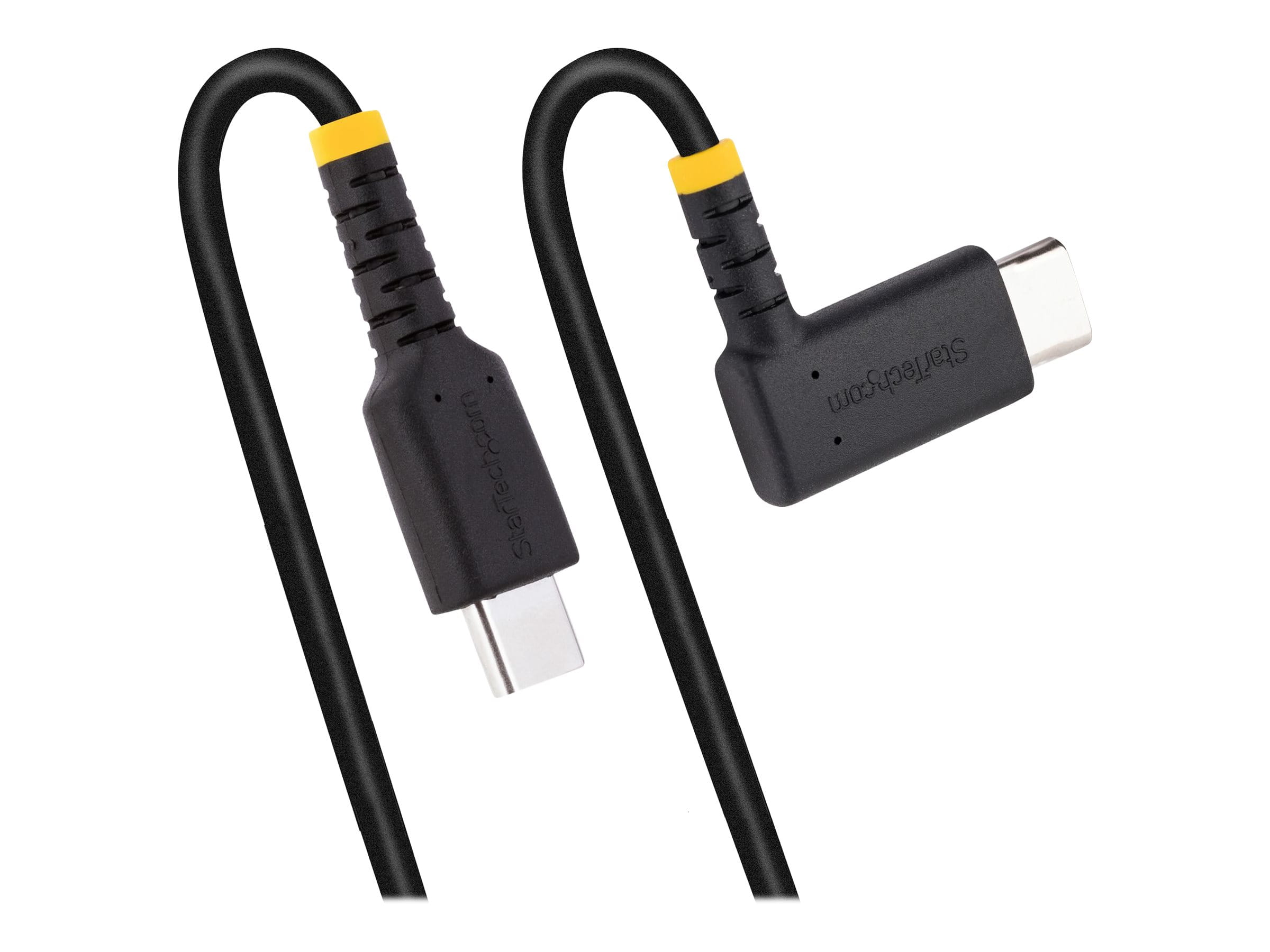 StarTech.com 15 cm USB-C Ladekabel Mit Winkelstecker und 60W PD - Robust - USB-Kabel - USB-C (M)
