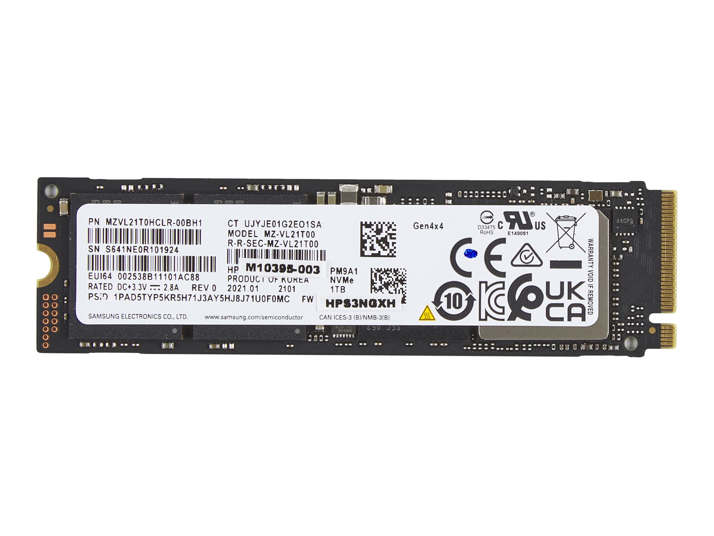 HP Solid-State-Laufwerk, PCIe 4x4 NVMe, (1 TB), 1 TB, M.2