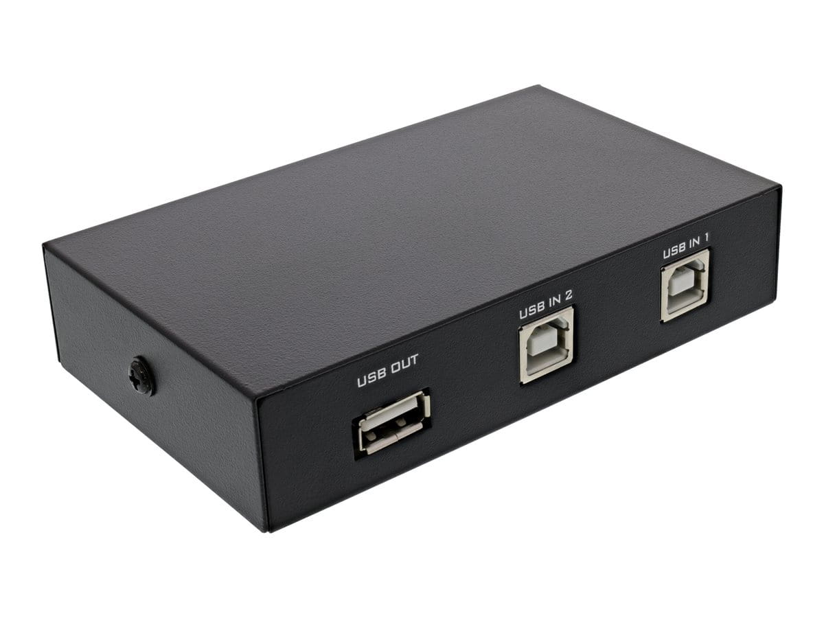 InLine USB 2.0 Umschalter manuell - USB-A Gerät an 2 Computer
