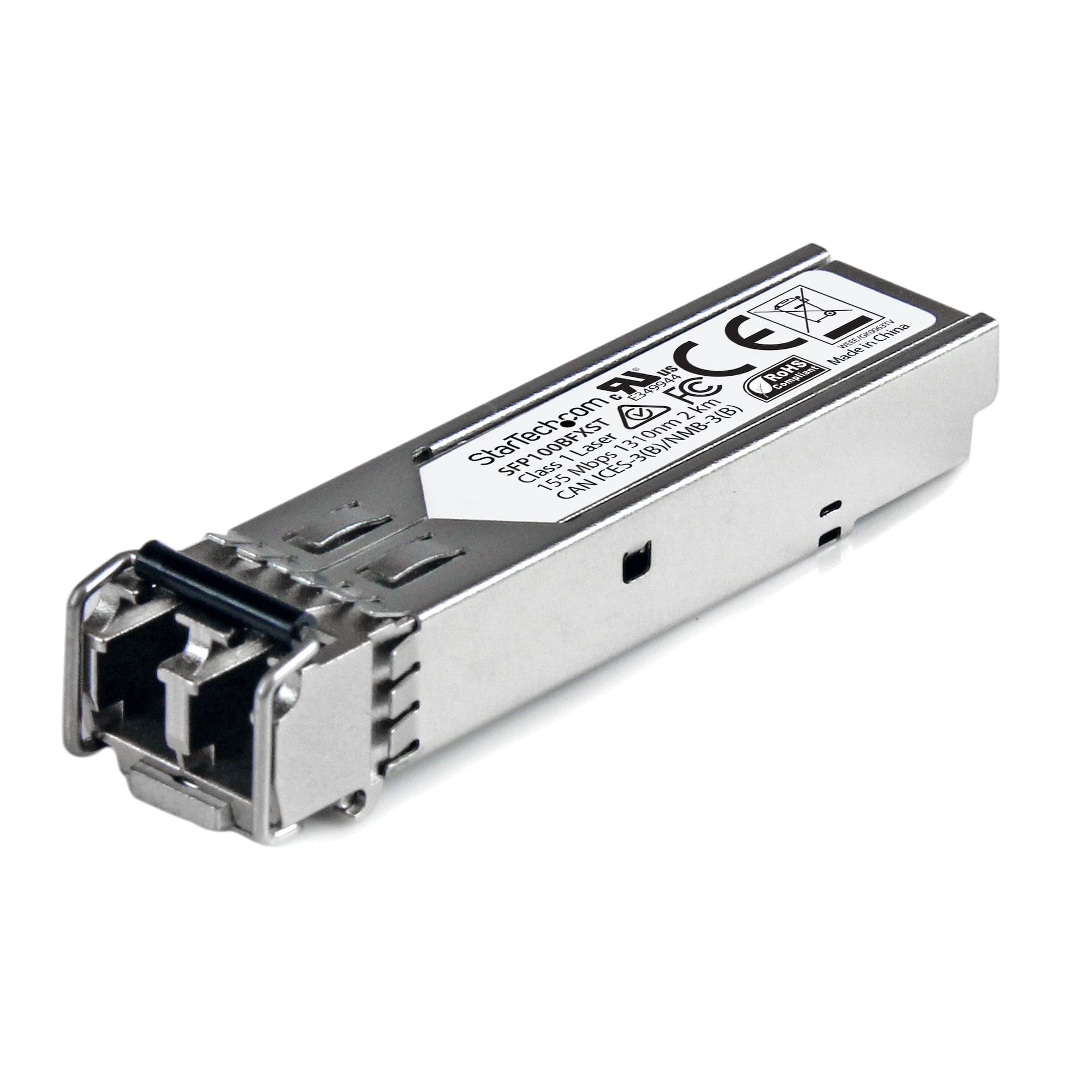 StarTech.com 100BASE-FX - 100 Mbit/s Transceiver - LC Fiber - MSA konform - 2 km - 100 Mbit/s SFP Modul - Multi Mode SFP - SFP (Mini-GBIC)-