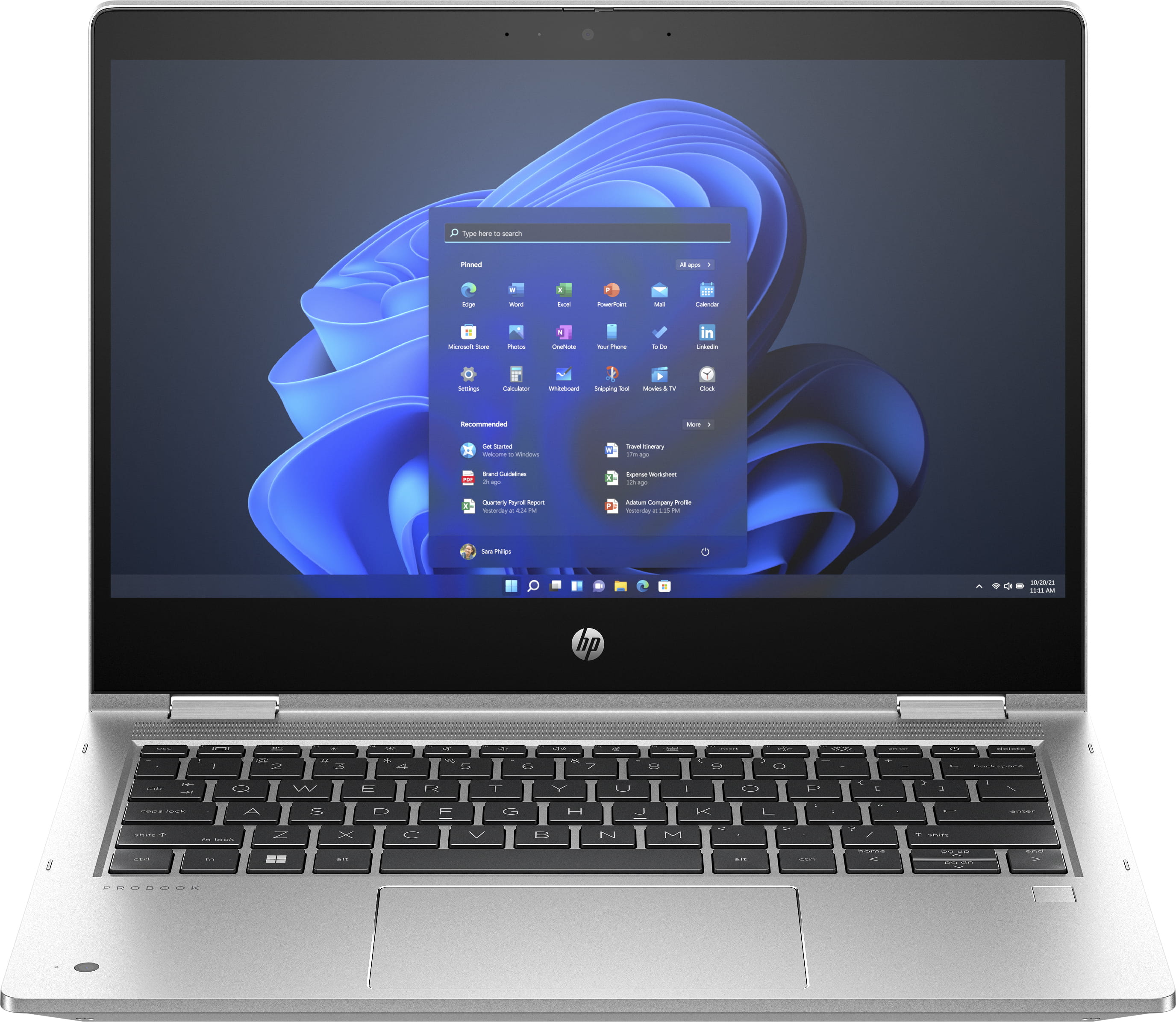 HP Pro x360 435 G10, AMD Ryzen™ 5, 2 GHz, 33,8 cm (13.3"), 1920 x 1080 Pixel, 16 GB, 256 GB