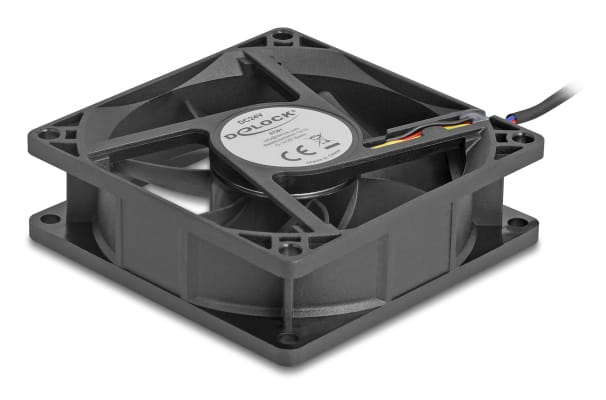 Delock Gehäuselüfter - axial - 80 mm - Schwarz