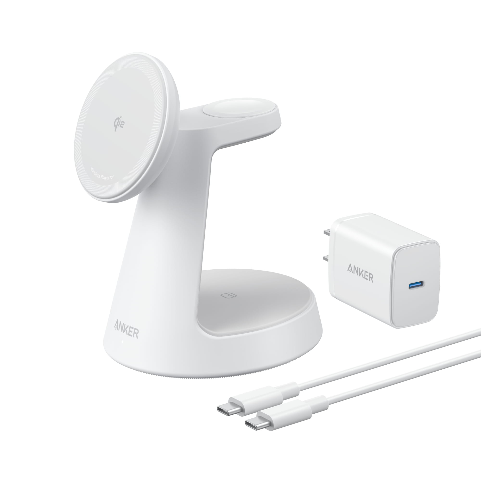 ANKER MagGo, Drinnen, USB, Kabelloses Aufladen, Weiß