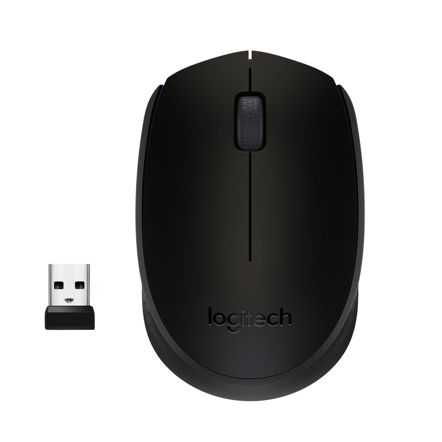 Logitech M171 - Maus - rechts- und linkshändig - kabellos - 2.4 GHz - kabelloser Empfänger (USB)