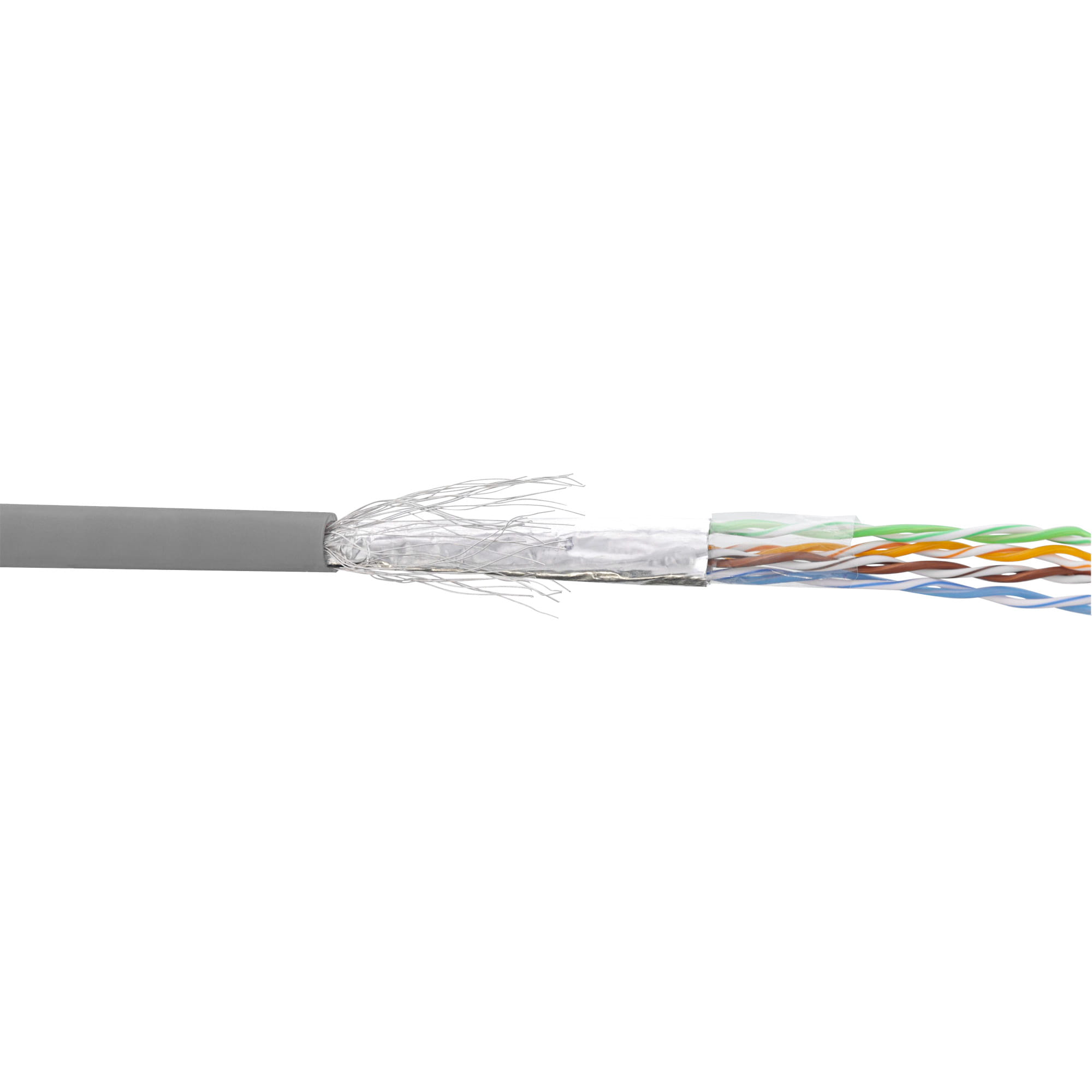 InLine Patchkabel Cat.5e - grau - SF/UTP - AWG26 CCA - PVC - 500m