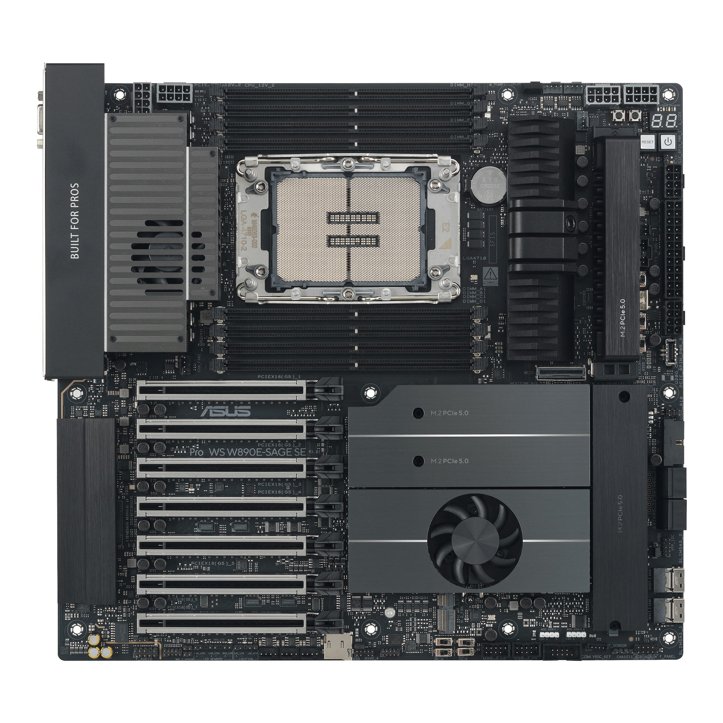 ASUS Pro WS W890E-SAGE SE - Motherboard - E-ATX / SSI EEB - LGA4710-2 Socket - W890 Chipsatz - USB 3.2 Gen 1, USB-C 3.2 Gen 2x2, USB4, USB 3.2 Gen 2 - Gigabit LAN, 10 Gigabit LAN - Onboard-Grafik - HD Audio (8-Kanal)