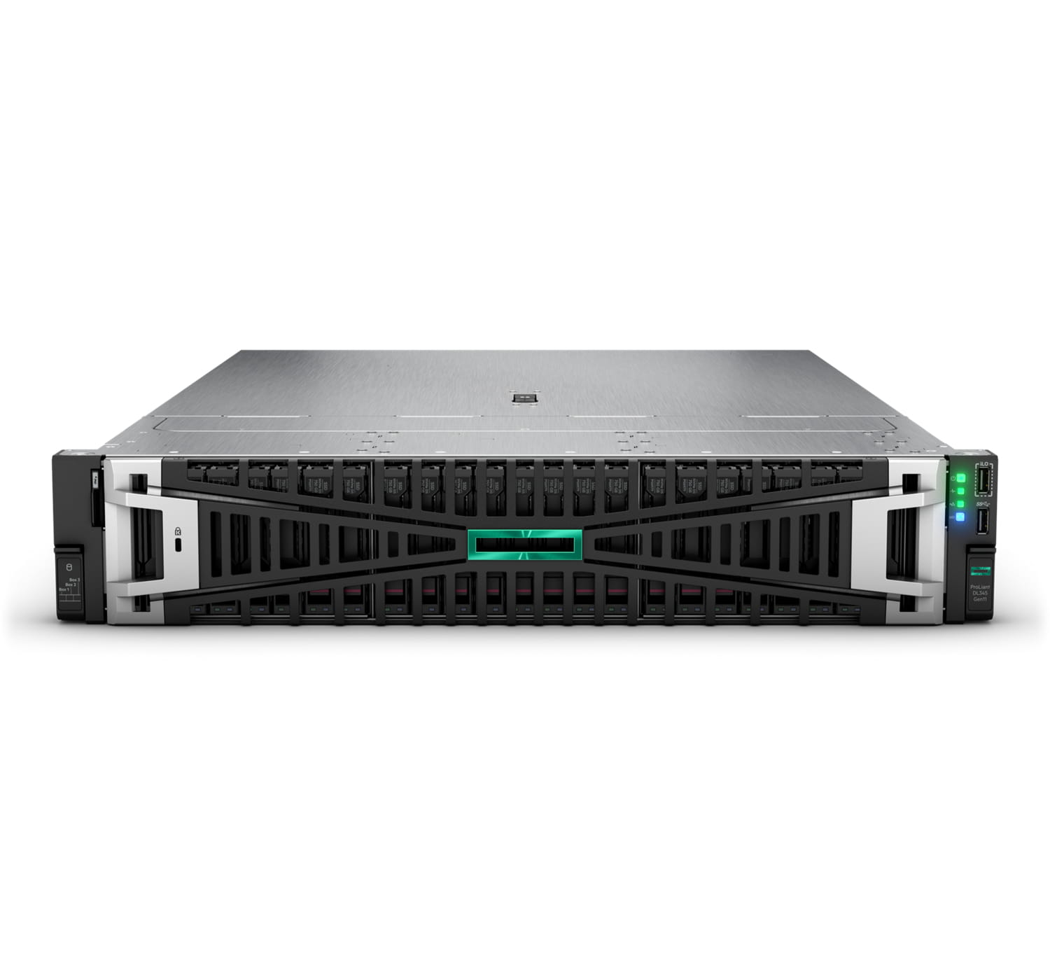 HPE ProLiant DL345 Gen11 - Server - Rack-Montage - 2U - zweiweg - 1 x EPYC 9124 / 3 GHz - RAM 32 GB - SATA/SAS/PCI Express - Hot-Swap 6.4 cm (2.5")