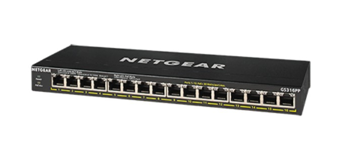 Netgear GS316PP - Switch - unmanaged - 16 x 10/100/1000 (PoE+)