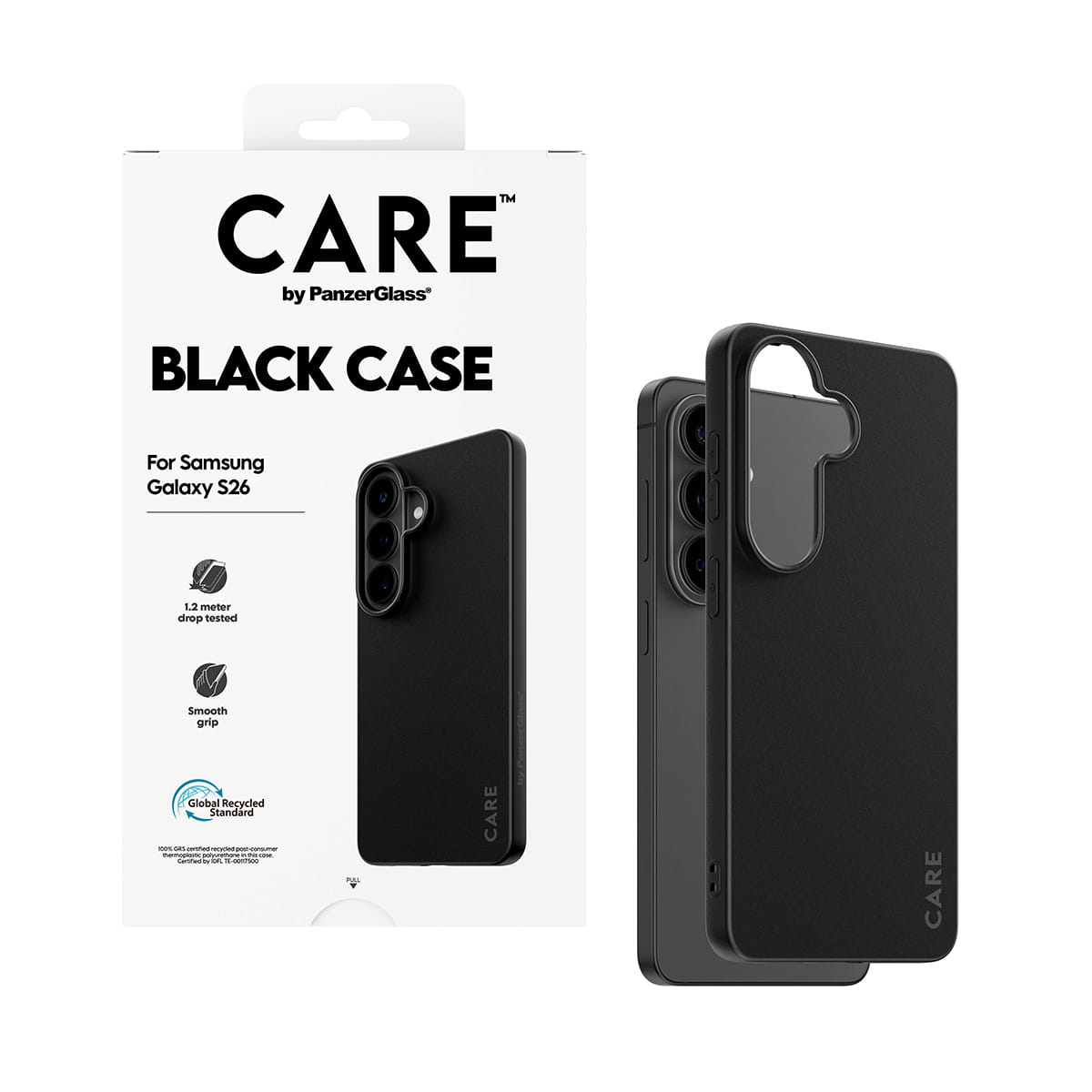 PanzerGlass CARE by PanzerGlass - Hintere Abdeckung für Mobiltelefon - Thermoplastisches Polyurethan (TPU)