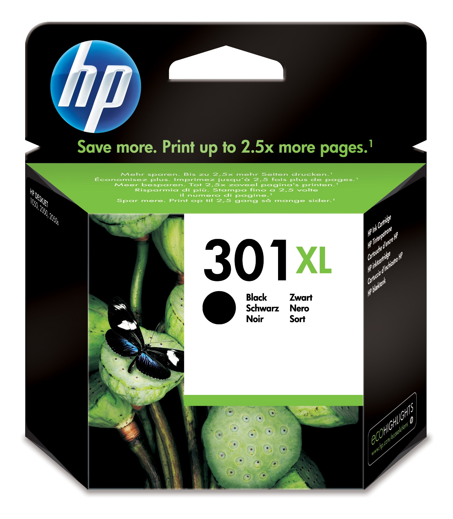 HP 301XL - 8 ml - Hohe Ergiebigkeit - Schwarz