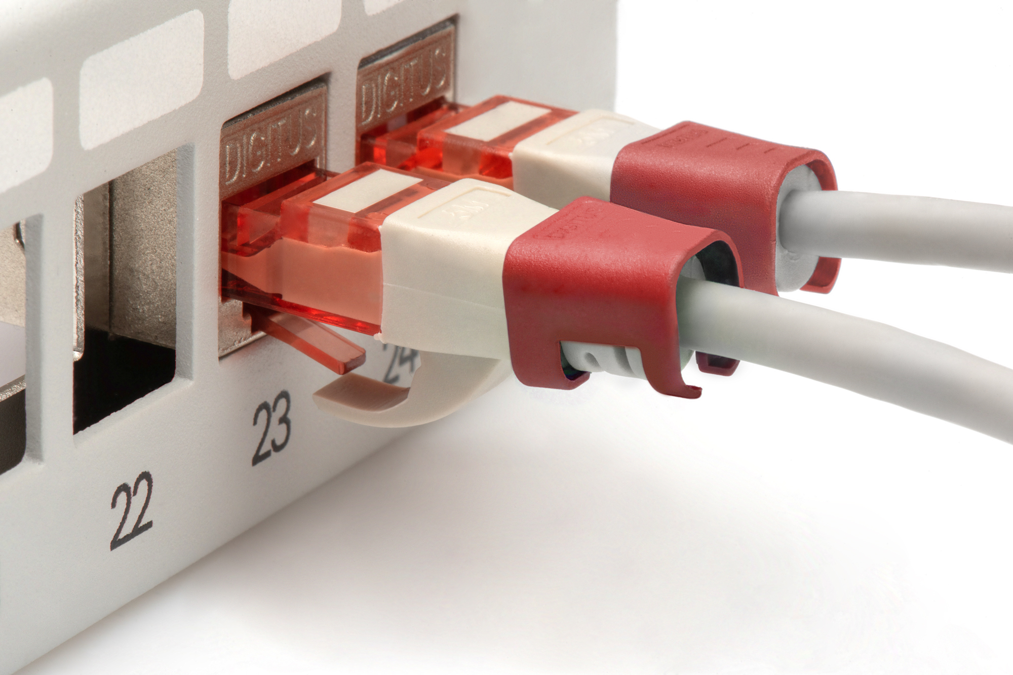 DIGITUS Farbclips für Patchkabel - Rot