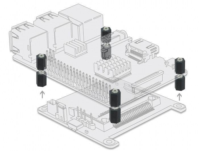 Delock Befestigungskit - Kunststoff - Schwarz