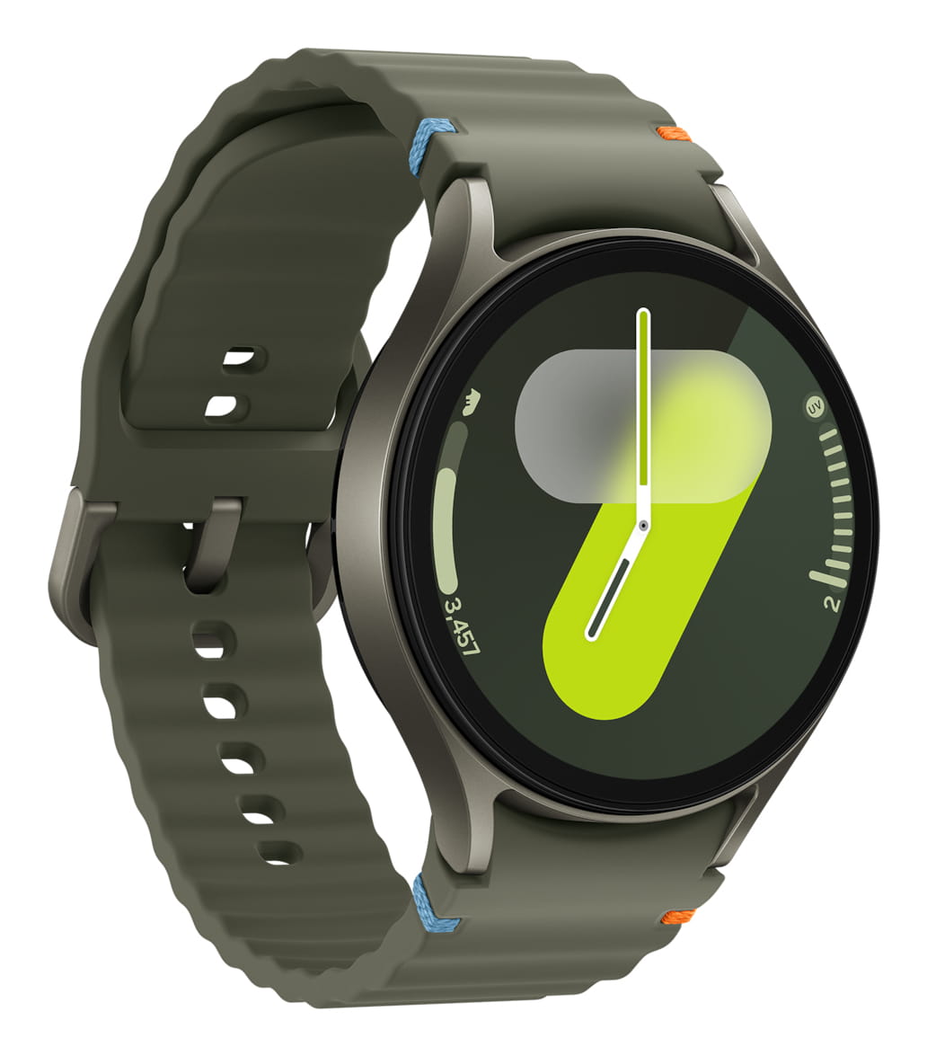 Samsung Galaxy Watch7 - 44 mm - intelligente Uhr mit Sportband - Gummi - Bandgröße: M/L - Anzeige 3.7 cm (1.47")