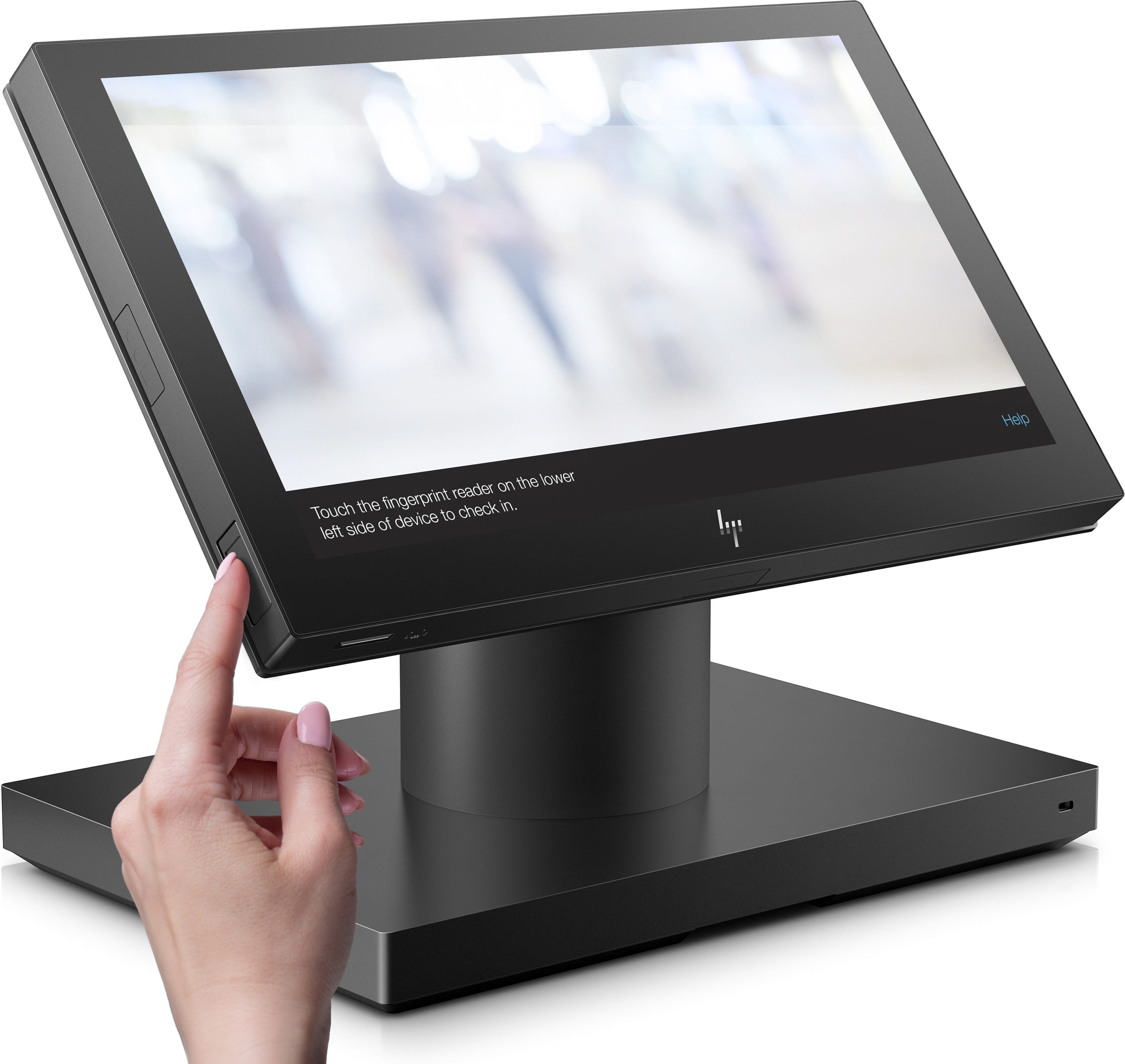 HP Engage One Essential - All-in-One - 1 x Pentium N6415 / 1.2 GHz - RAM 8 GB - SSD 256 GB - NVMe - UHD Graphics - 1GbE, NFC - WLAN: 802.11a/b/g/n/ac, NFC, Bluetooth 4.2 - Win 10 IoT Enterprise 2021 LTSC - Monitor: LED 35.6 cm (14")