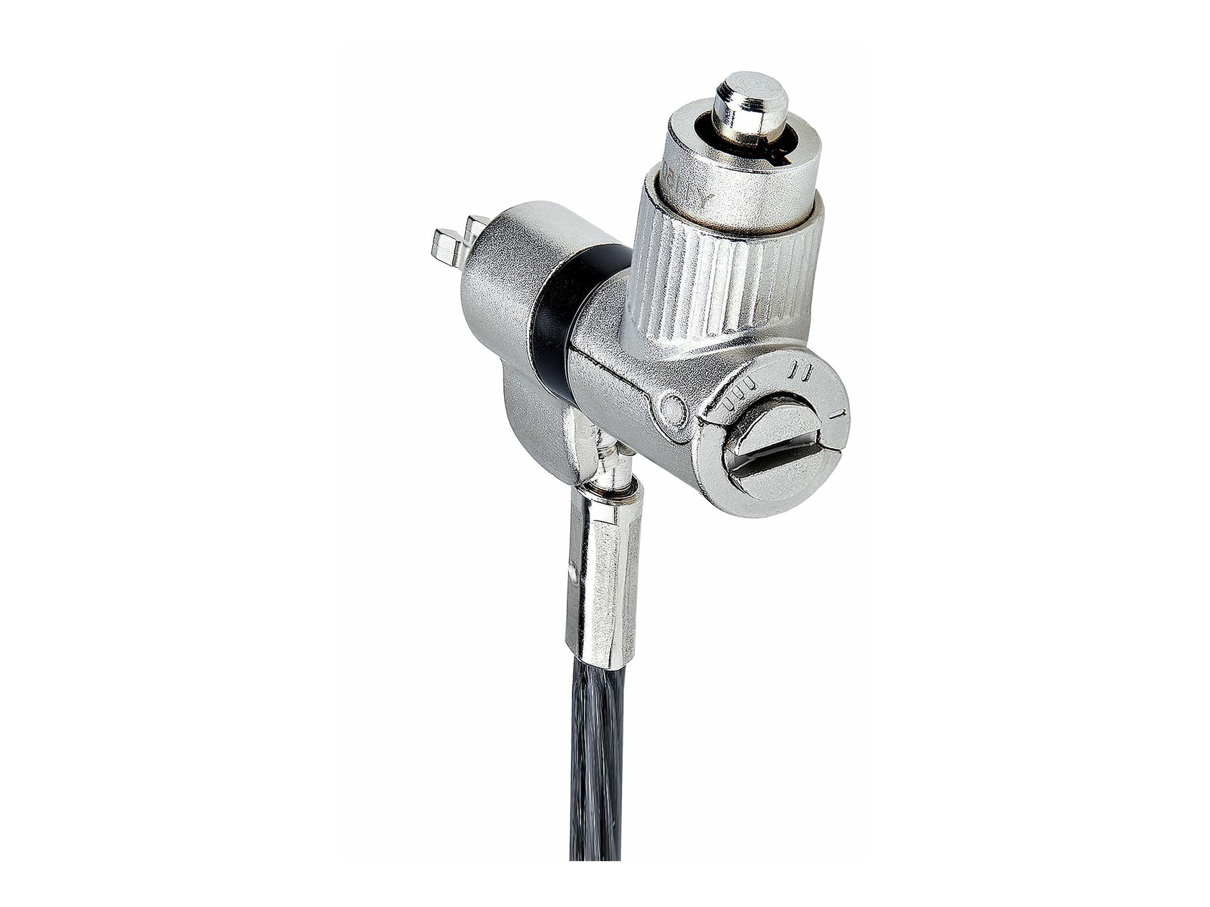 StarTech.com 25-Pack Universal Laptop Lock 6.6ft, Keyed Alike Locking Cable, Security Cable, Compatible w/Noble Wedge/Nano/K-Slot, Anti-Theft Cut-Resistant Cable - TAA - Sicherheitskabelschloss - Schwarz, Silber - 2 m - TAA-konform (Packung mit 25)