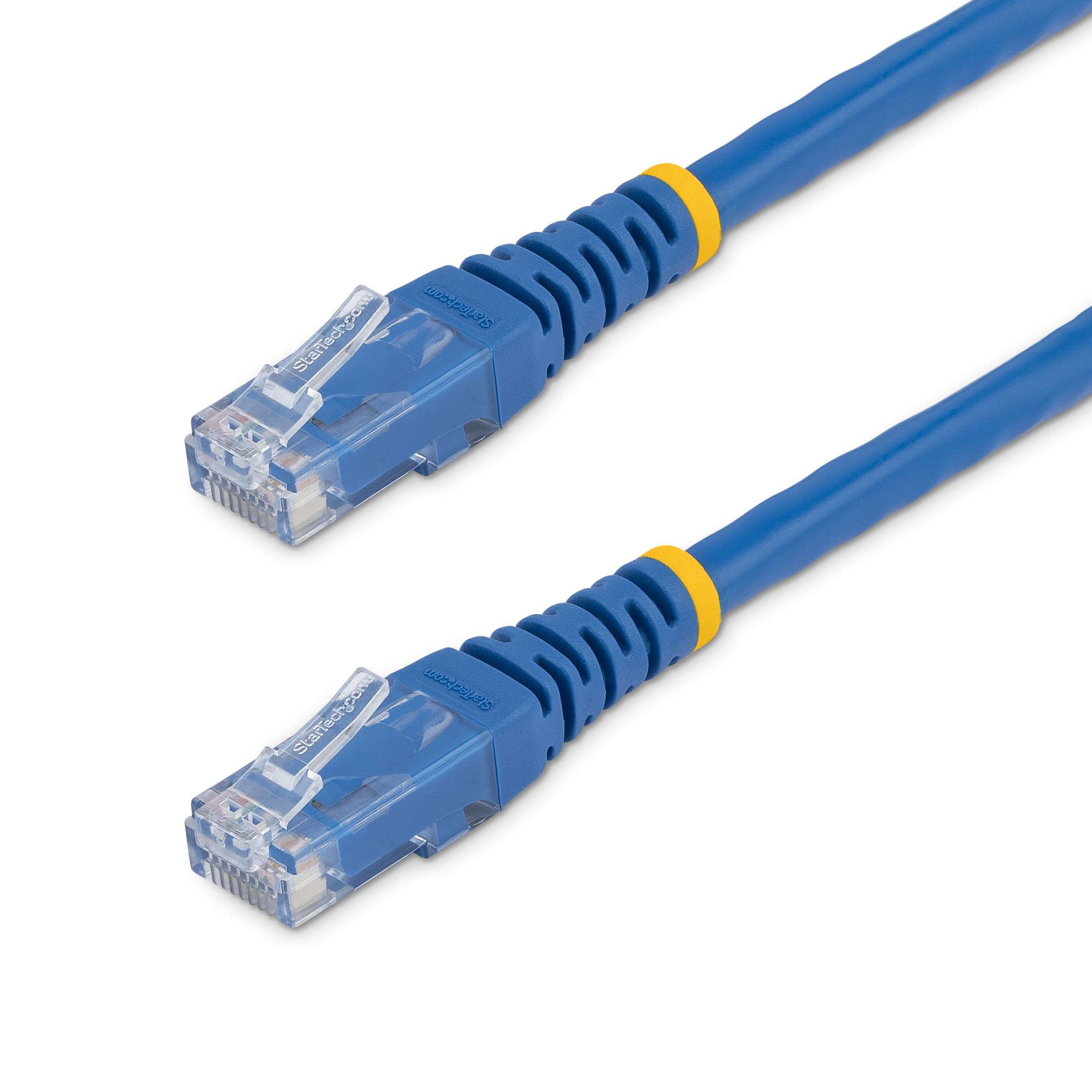 StarTech.com 6ft CAT6 Ethernet Cable, 10 Gigabit Molded RJ45 650MHz 100W PoE Patch Cord, CAT 6 10GbE UTP Network Cable with Strain Relief, Blue, Fluke Tested/Wiring is UL Certified/TIA - Category 6 - 24AWG (C6PATCH6BL)