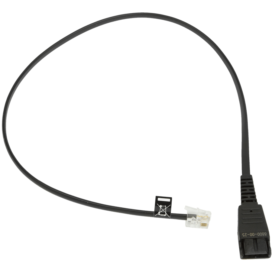 Jabra Kabelunterteil QD auf RJ10 (Siemens, 0,5 m, glatt)