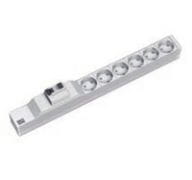 Bachmann Steckdosenleiste (Rack - einbaufähig) - Eingabe, Eingang CEE 7/4 - Ausgangsanschlüsse: 6 (CEE 7/4)