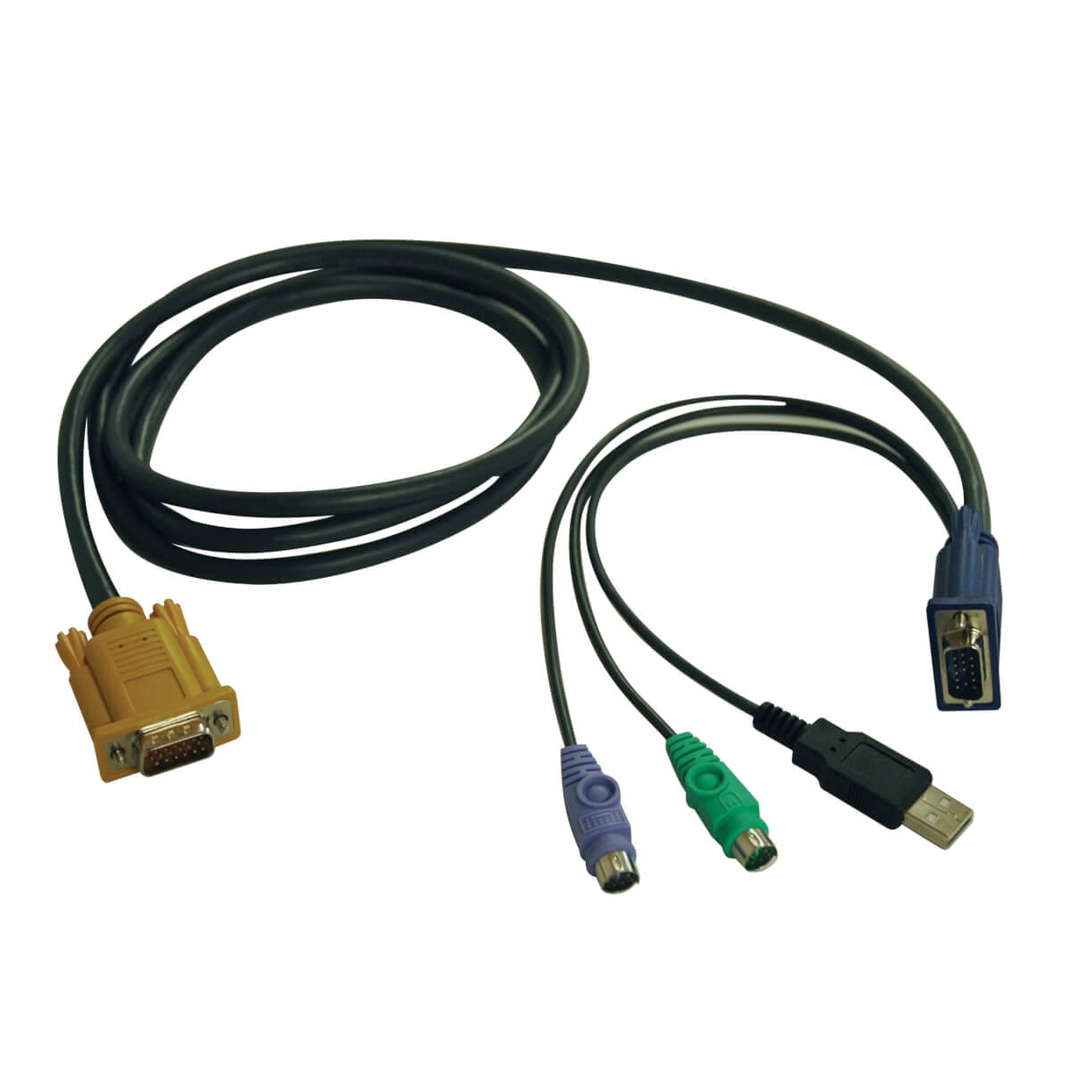 Tripp 10ft USB / PS2 Cable Kit for KVM Switch B020-U08 / U16 10' - Tastatur- / Video- / Maus- / USB-Kabel - 18-polig SPHD (M)