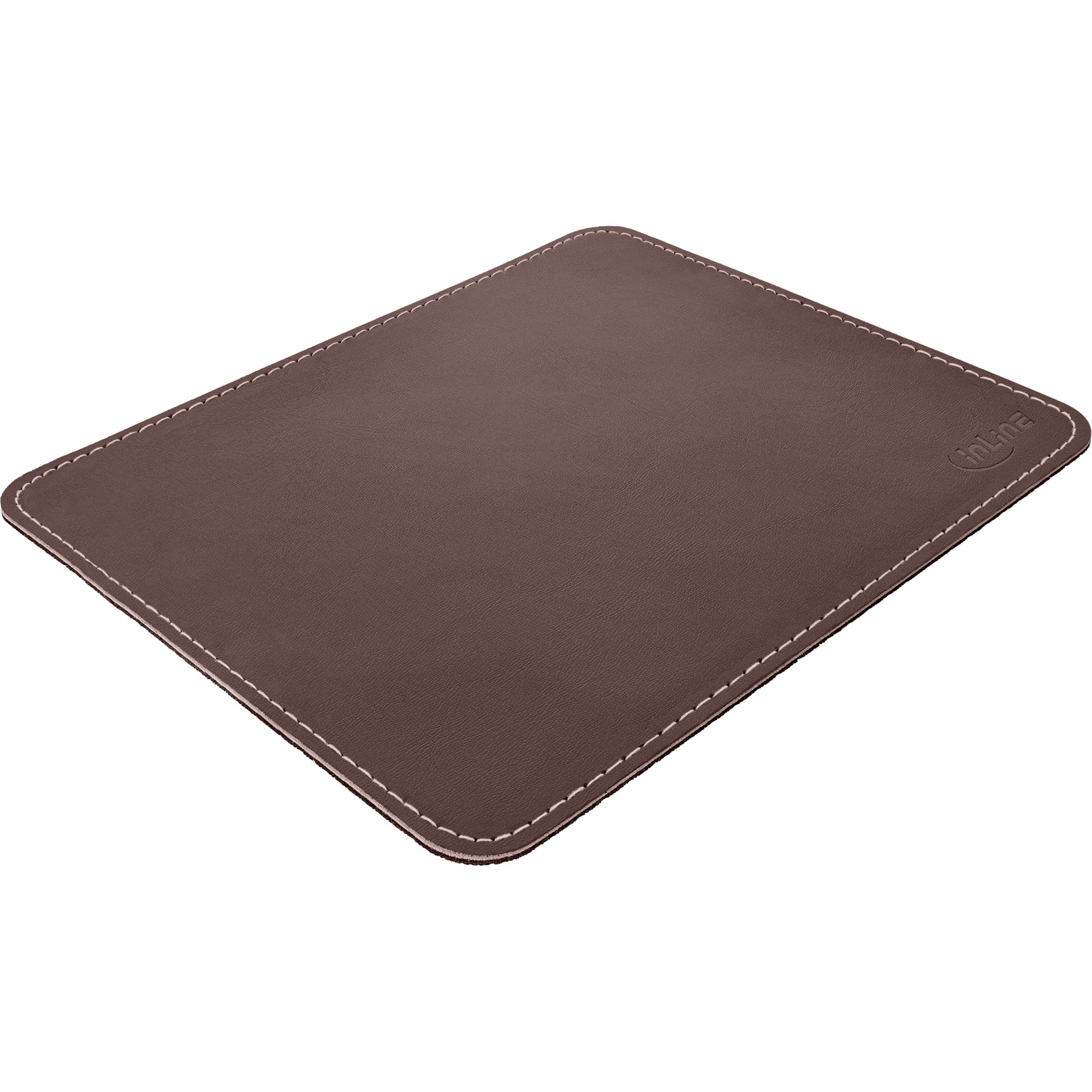 InLine Maus-Pad Premium Kunstleder - 255x220x3mm - braun