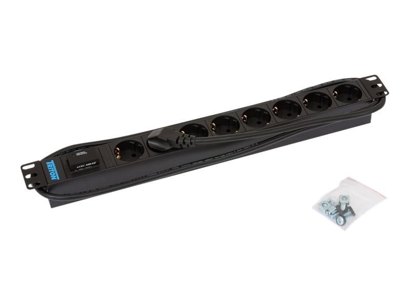 TRITON RAB-PD-X08-A1 - Stromverteiler (Rack - einbaufähig) - Ausgangsanschlüsse: 8 - 1U - 48.3 cm (19")