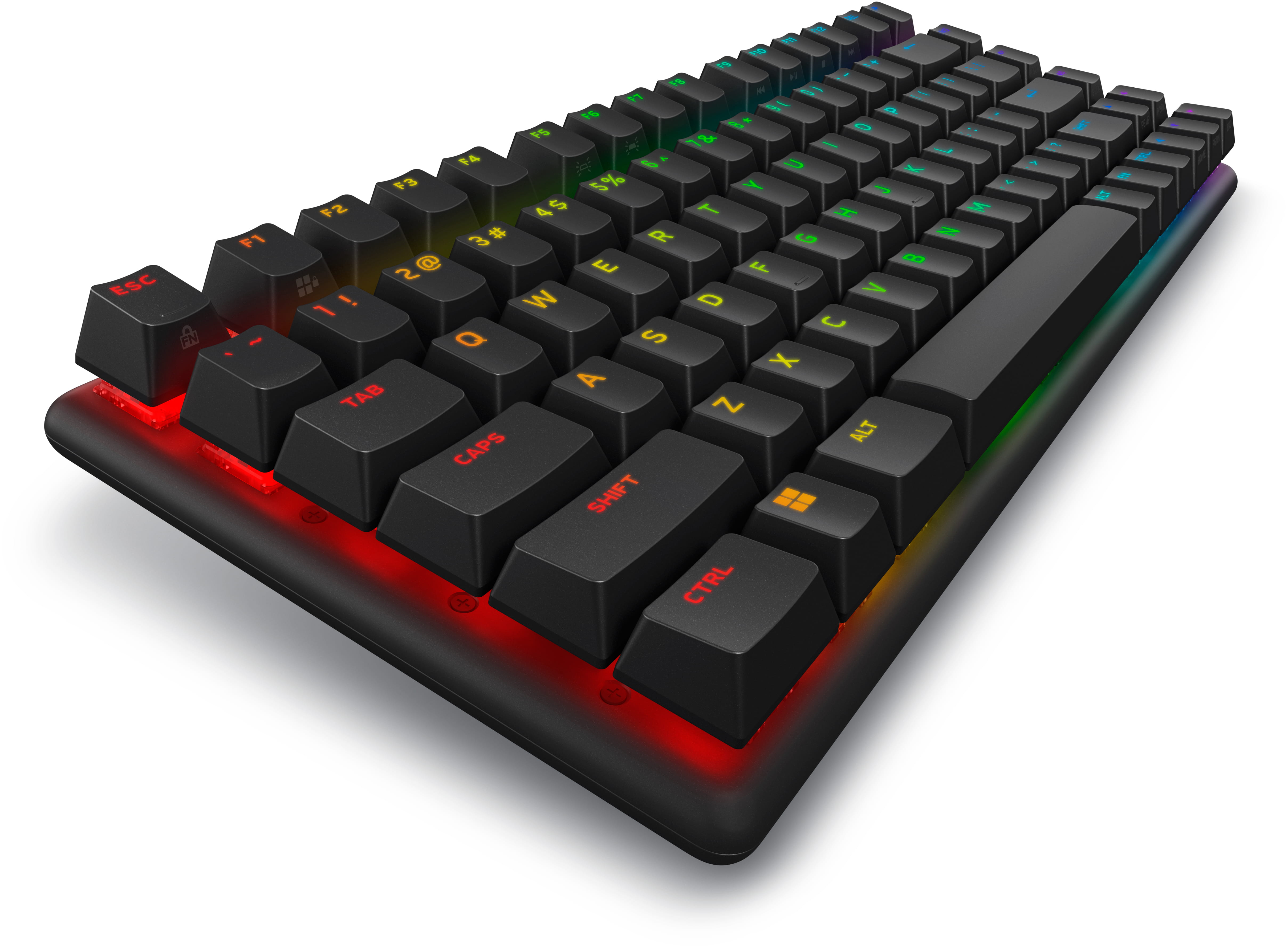 Dell Alienware Pro Wireless Gaming Keyboard - Tastatur - 75% - compact TKL - AlienFX Per-Key RGB / 16,8 Millionen Farben - kabellos - 2.4 GHz, Bluetooth 5.1, USB - QWERTY - USA - Tastenschalter: Alienware lineare mechanische Switches (Hotswap-fähig)