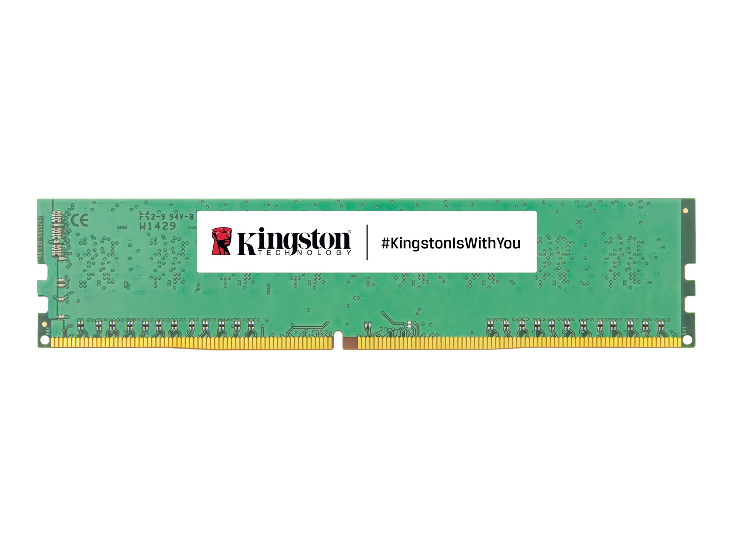 Kingston ValueRAM - DDR4 - modulo - 8 GB - DIMM 288-PIN - 3200 MT/s/PC4-25600 - CL22 - 1.2 V - senza buffer - non ECC - KINGSTON 8GB - 3200MHz