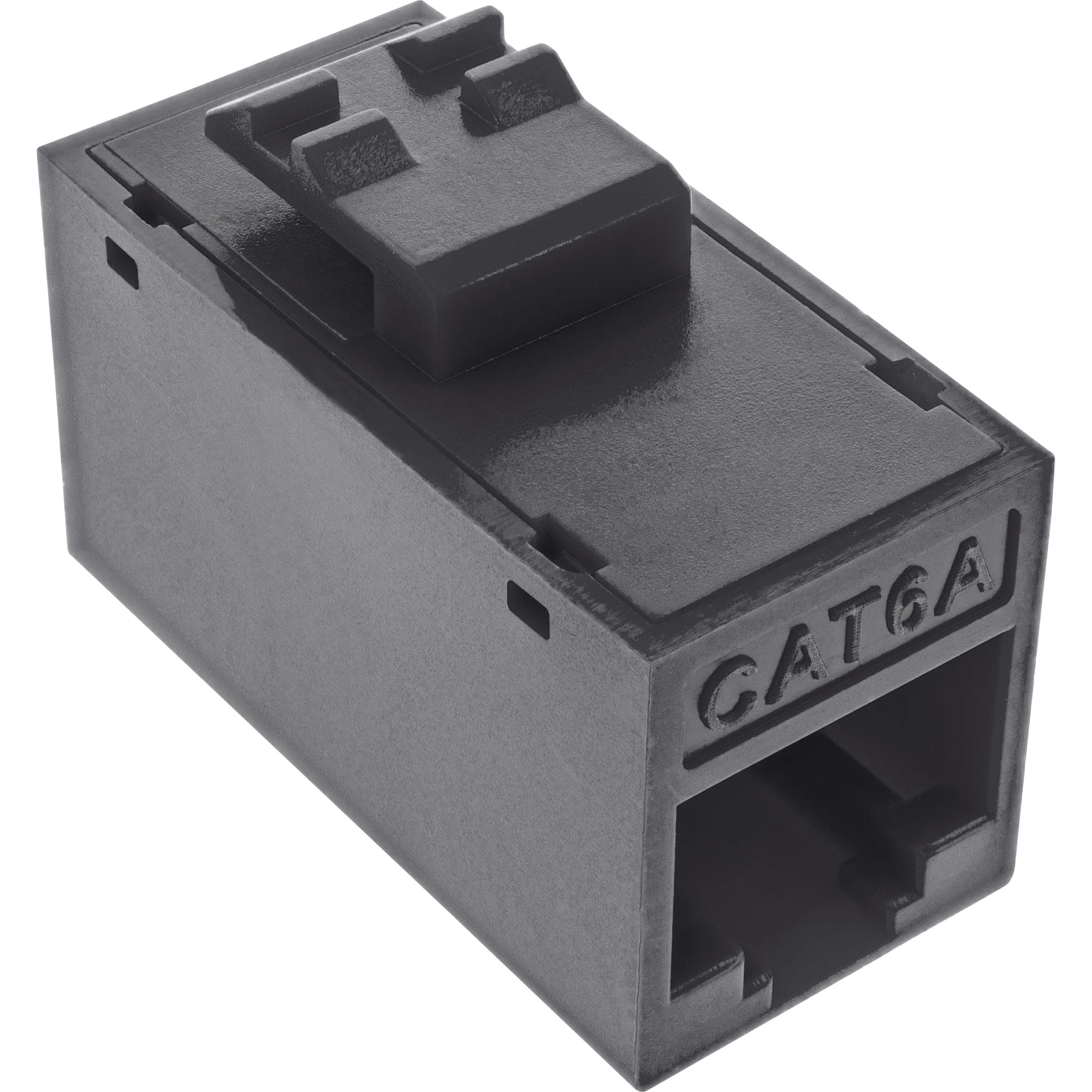 InLine Keystone RJ45 Buchse/Buchse - ungeschirmt - Cat.6A - 8er Pack - schwarz