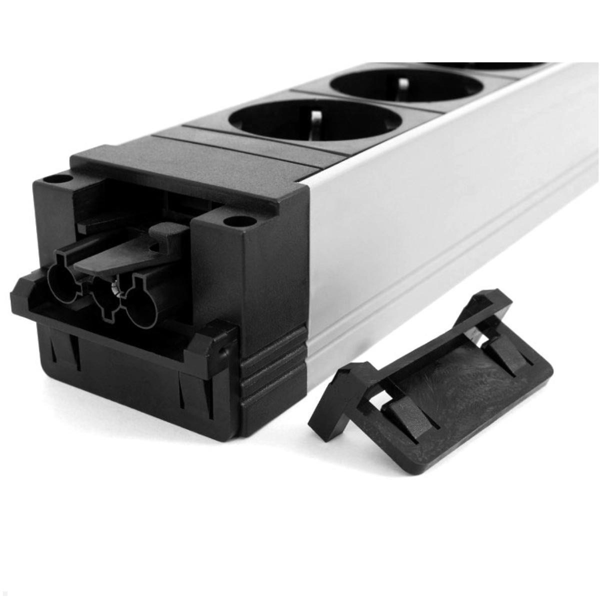 Bachmann STEP ALU - Steckdosenleiste - Wechselstrom 250 V - Eingabe, Eingang GST18i3 - Ausgangsanschlüsse: 2 (2 x CEE 7/3, 2 x USB)