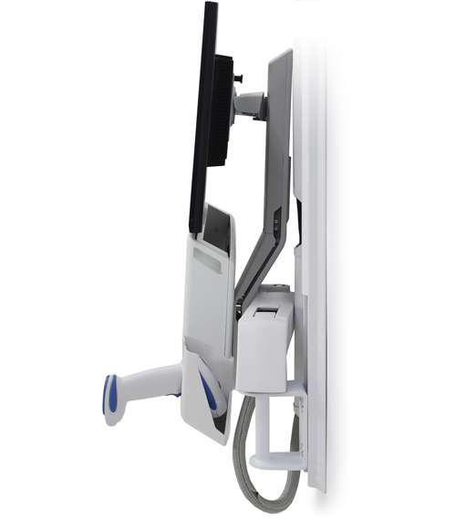 Ergotron Befestigungskit (Maushalterung, Handgelenkkissen, Barcode-Scanner-Halter, VESA-Adapter, Wandmontagehalterung, Tastatur-Tablett, flache horizontale Basisoberfläche, einstellbarer Monitorarm, Schienenmontage Halterungsset, Mausablage zum Herauszi