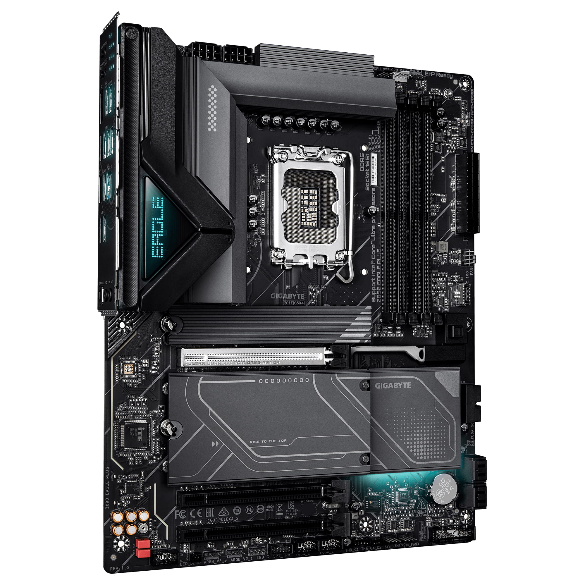 Gigabyte Z890 EAGLE PLUS - Motherboard - ATX - LGA1851 Sockel - Z890 Chipsatz - USB4, USB-C 3.2 Gen2, USB 3.2 Gen 2, USB 3.2 Gen 1 - 2.5 Gigabit LAN - Onboard-Grafik (CPU erforderlich)