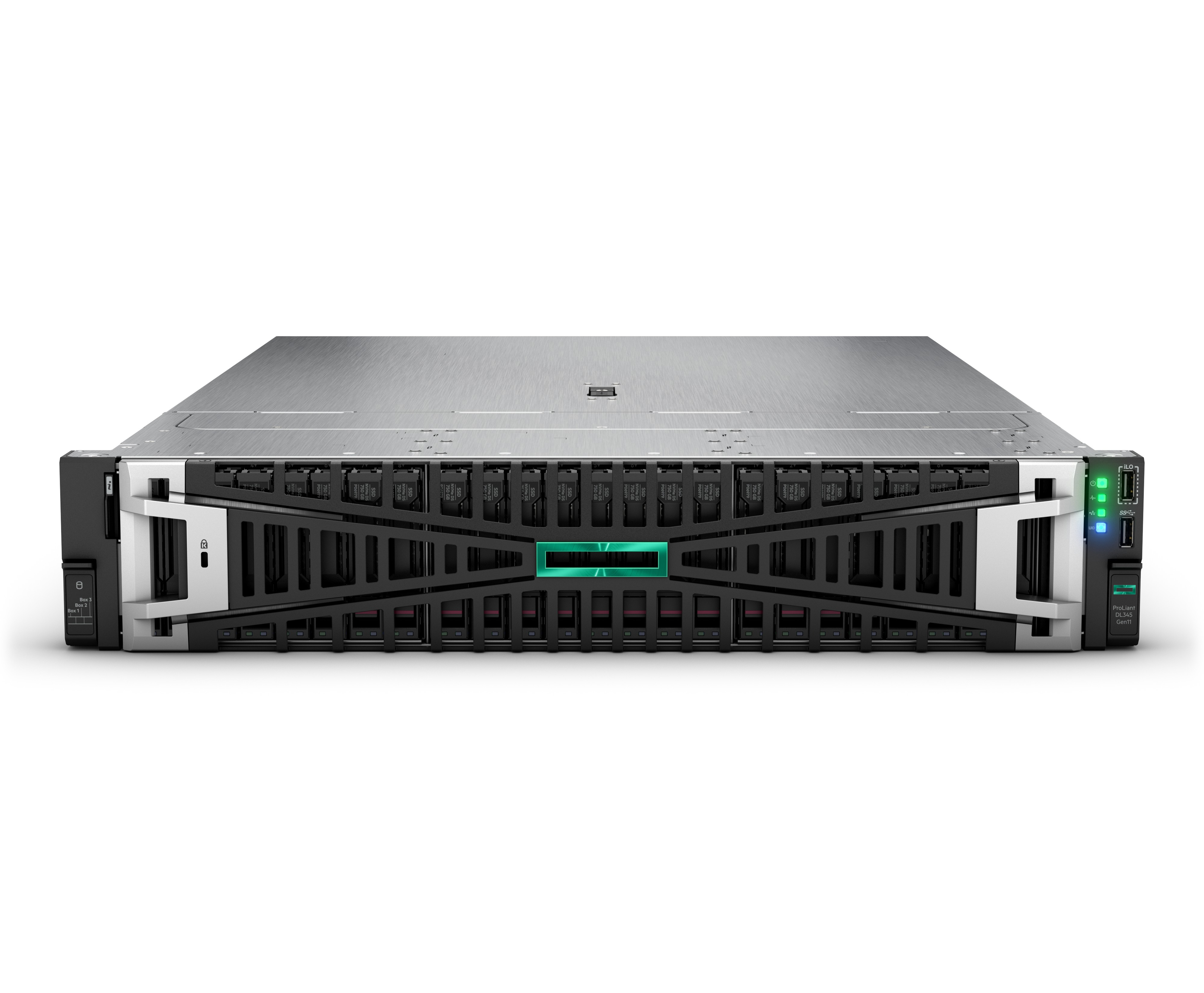 HPE ProLiant DL345 Gen11 - 2U - 1-Weg - 1 x EPYC 9115 / 2.6 GHz - RAM 64 GB - SATA/SAS - Hot-Swap 8.9 cm (3.5")