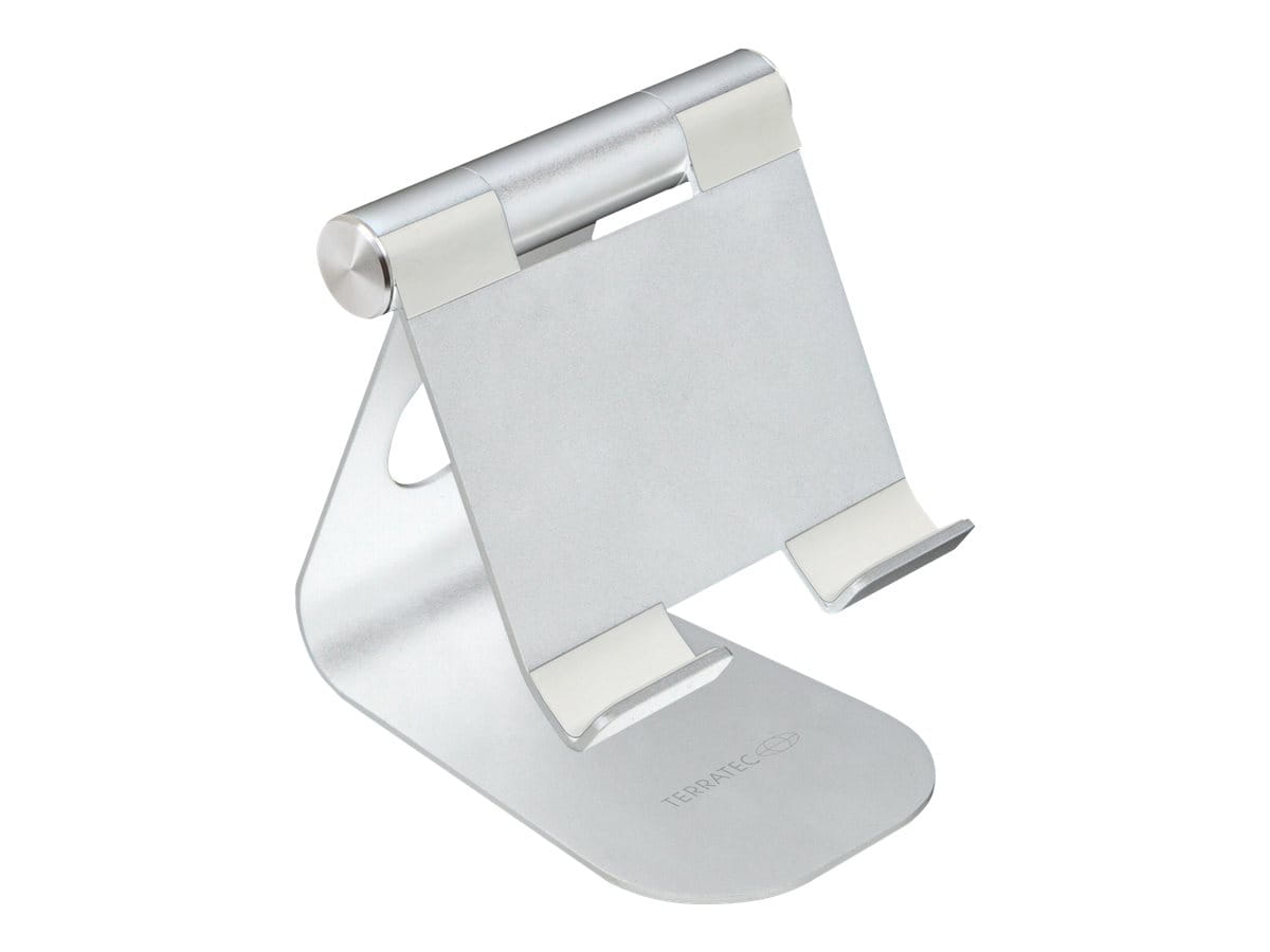 TerraTec iTab M - Aufstellung - für Mobiltelefon / Tablet - Aluminium - Silber - Bildschirmgröße: 8.8-25 cm (3.5"-10")