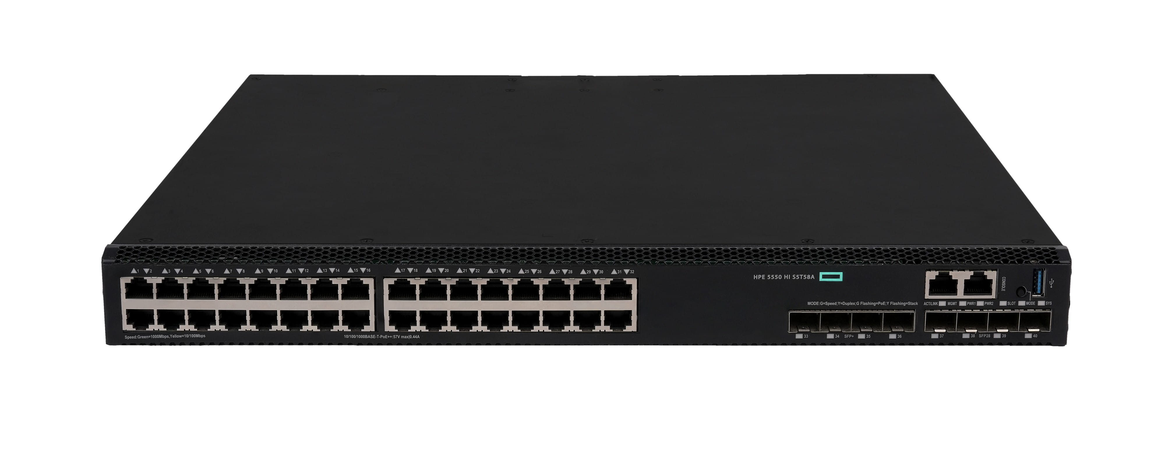 HPE Networking Comware 5550HI - Switch - 1 Slot - L3 - managed - 32 x 10/100/1000Base-T (PoE++)