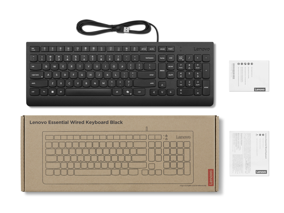 Lenovo Essential - Tastatur - 2,5-Zonen-Layout