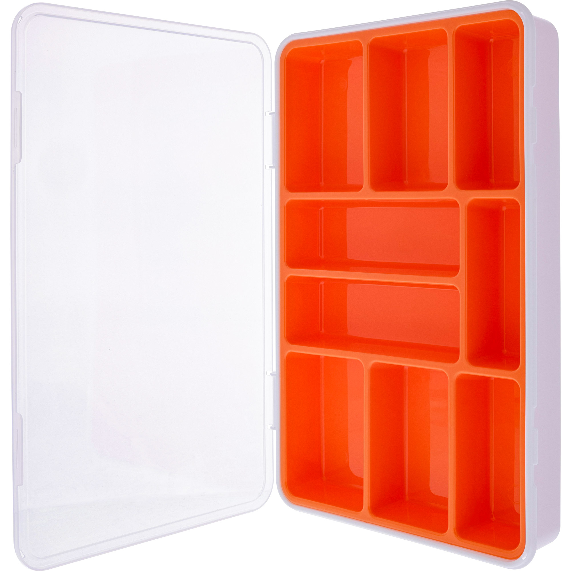 InLine Kleinteilebox - 9 Fächer - Abmessungen: 290x185x45mm - orange