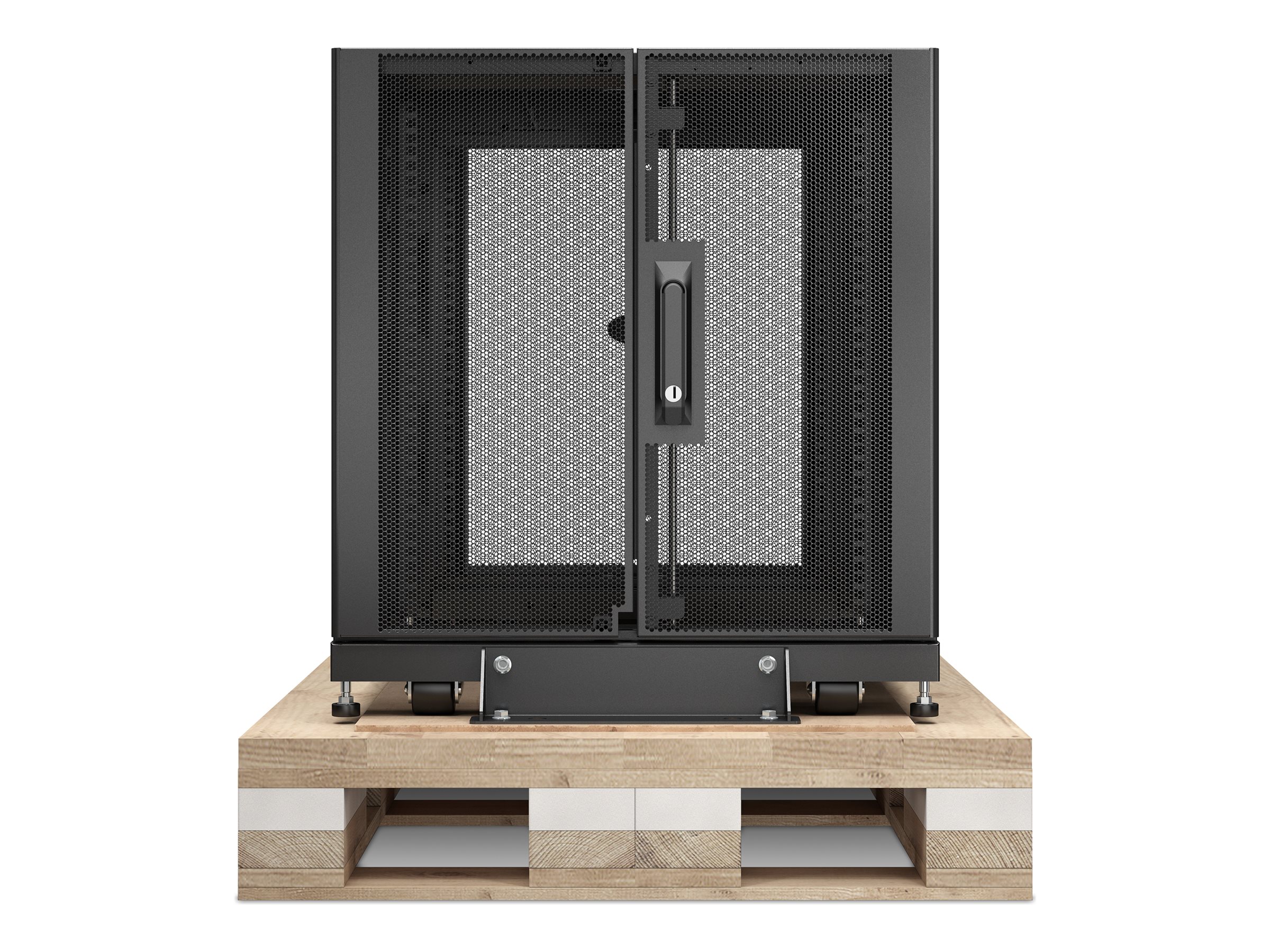 APC NetShelter SX - Schrank Netzwerkschrank - Schwarz - 12U - 48.3 cm (19")