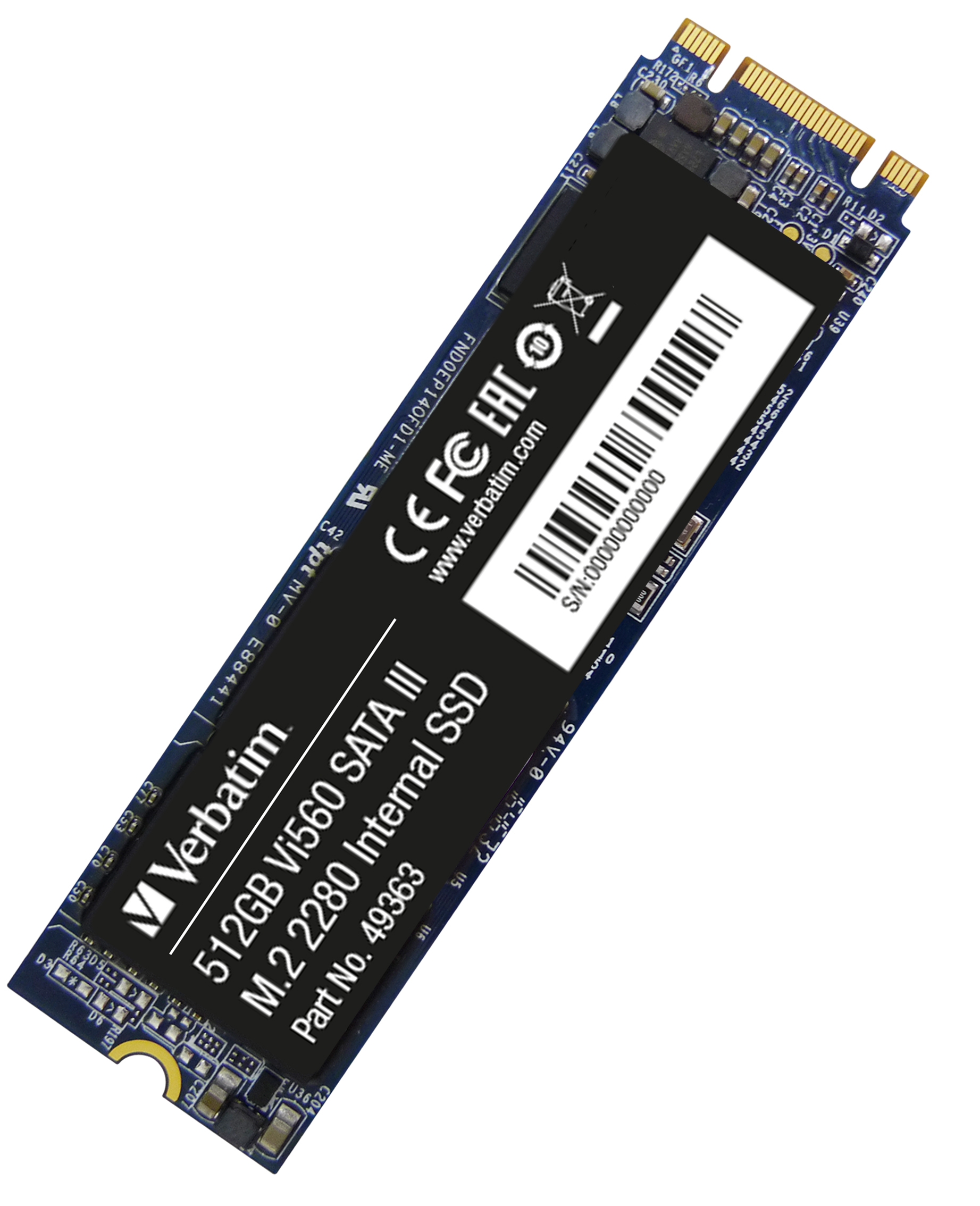 Verbatim Vi560 S3 - SSD - 512 GB - intern - M.2 2280 Verbatim Vi560 S3 - SSD - 512 GB - intern - M.2 2280