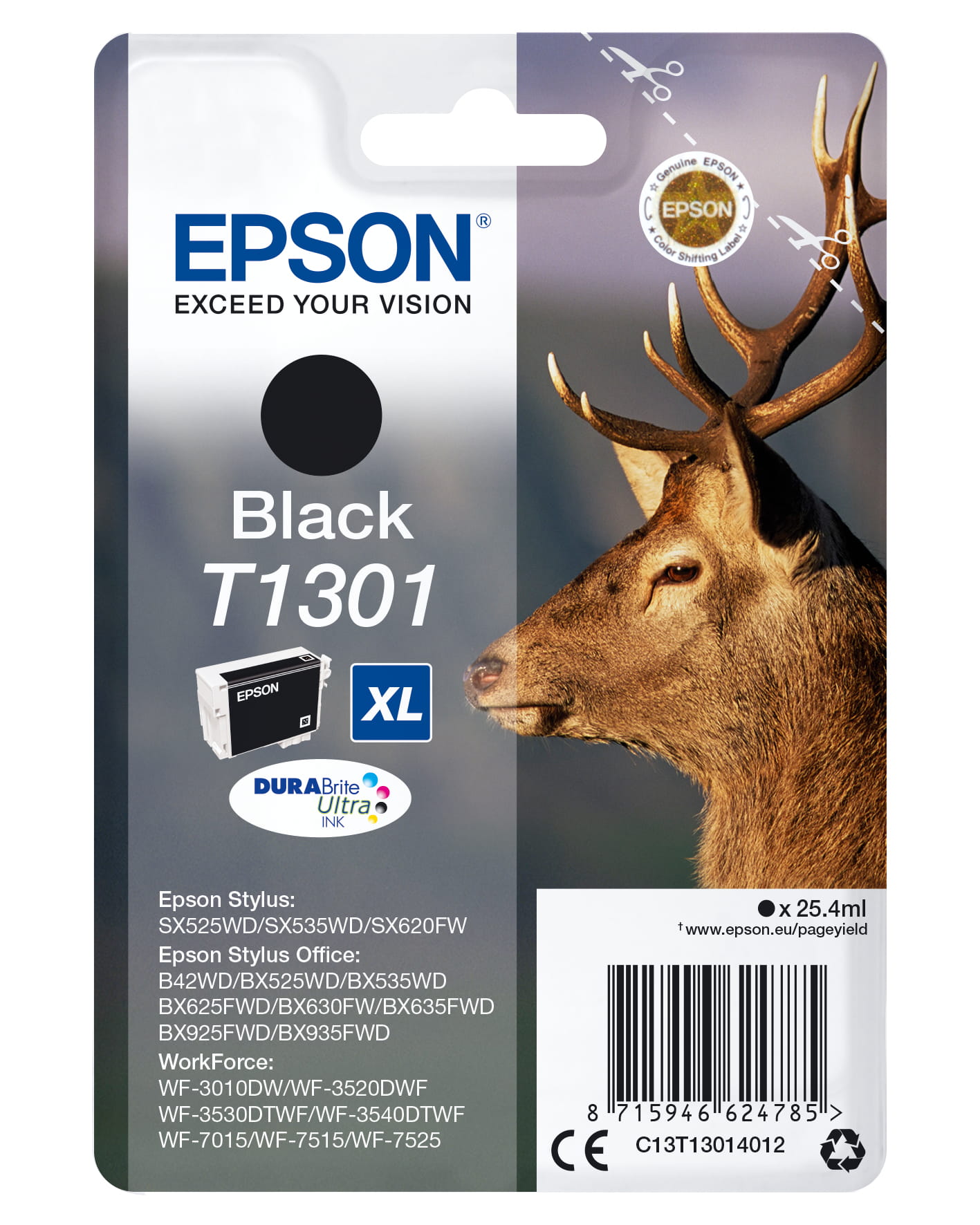 Epson T1301 - 25.4 ml - Größe XL - Schwarz