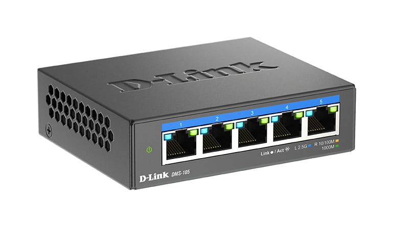 D-Link DMS-105 - Switch - unmanaged - 5 x 10/100/1000/2.5G