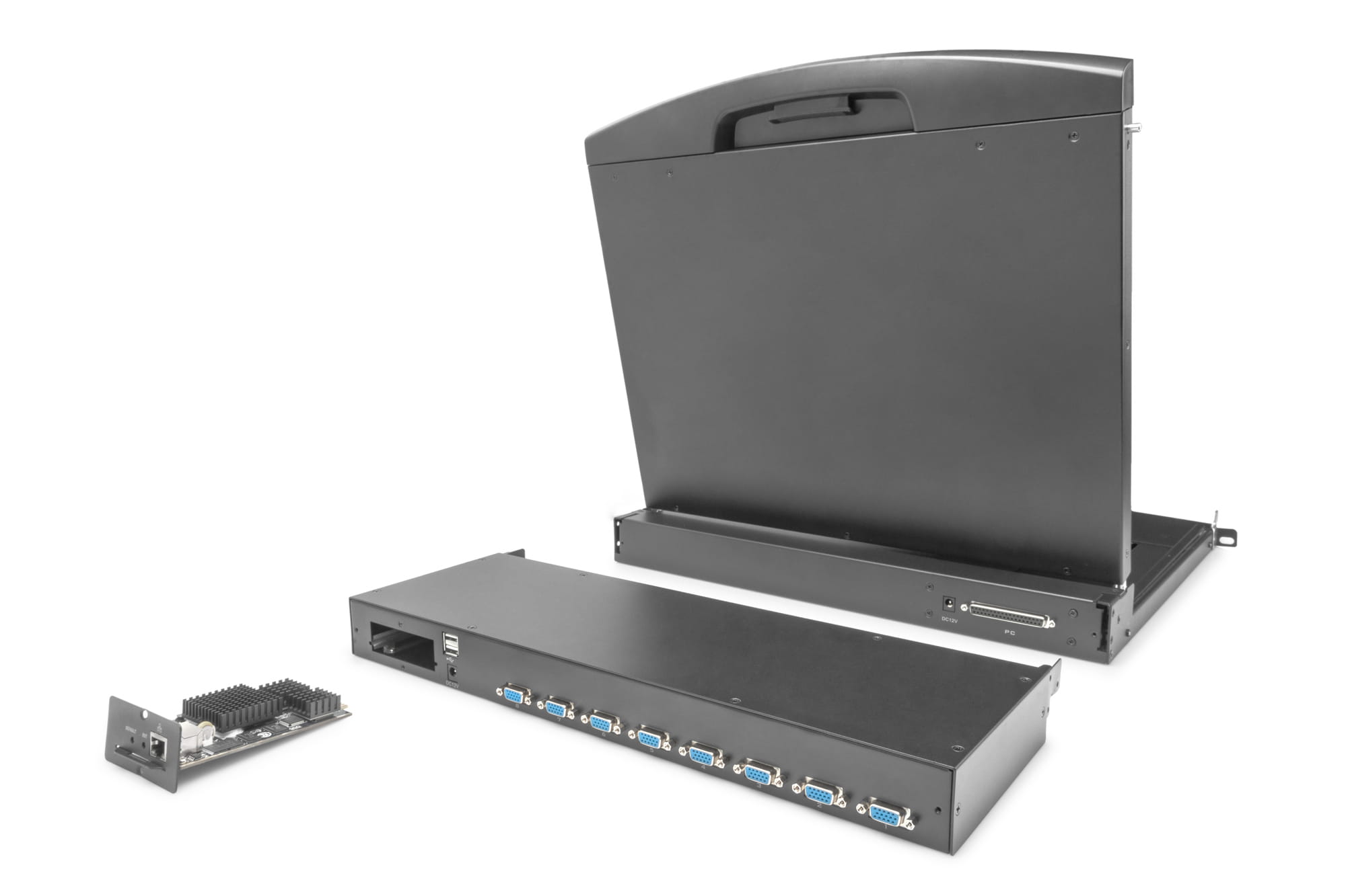 DIGITUS Modularer KVM-Switch, 8-Port