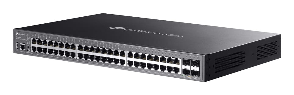TP-LINK Omada SG5452XMPP V1 - Switch - L3 Lite - managed - 48 x 10/100/1000 + 4 x 10Gb Ethernet SFP+ - an Rack montierbar - PoE++ (770 W)