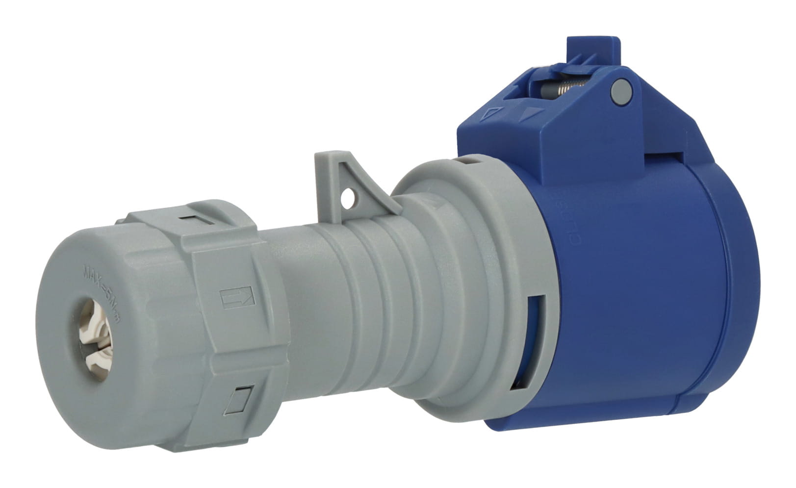 Brennenstuhl 1081020100, 230 V, 16 A, Blau, Grau, Kunststoff, 53 mm, 145 mm
