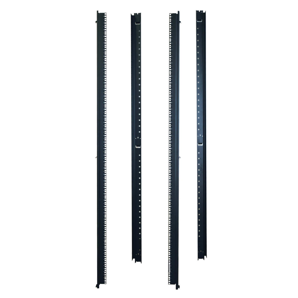Tripp 42U Rack Enclosure Server Cabinet 23" Wide Vertical Rail Mount - Rack-Schienen-Kit - Schwarz - 42HE - 58.4 cm (23")
