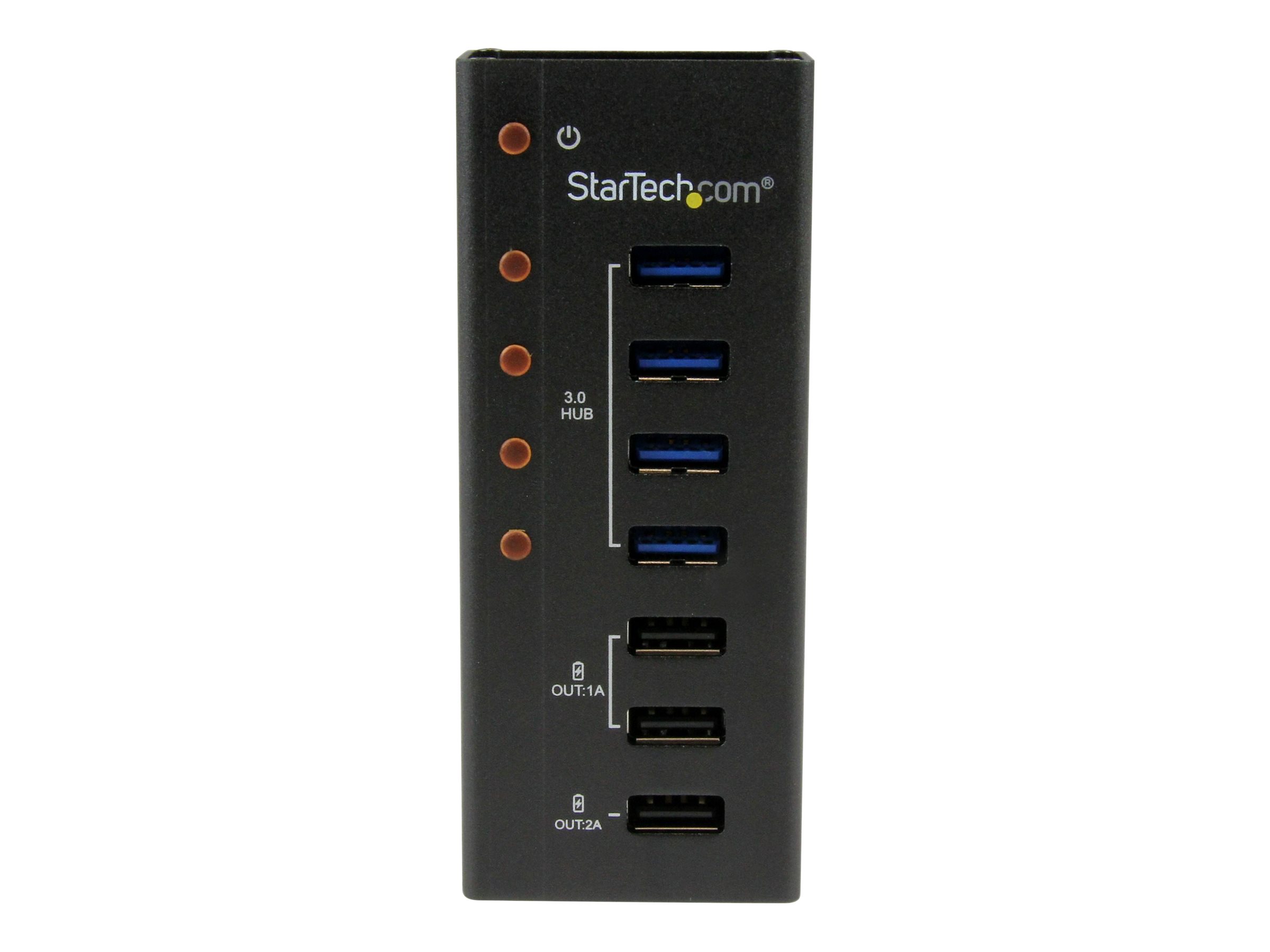 StarTech.com 4 Port USB 3.0 Hub plus 3 Ladeanschlüsse (2x 1A & 1x 2A)