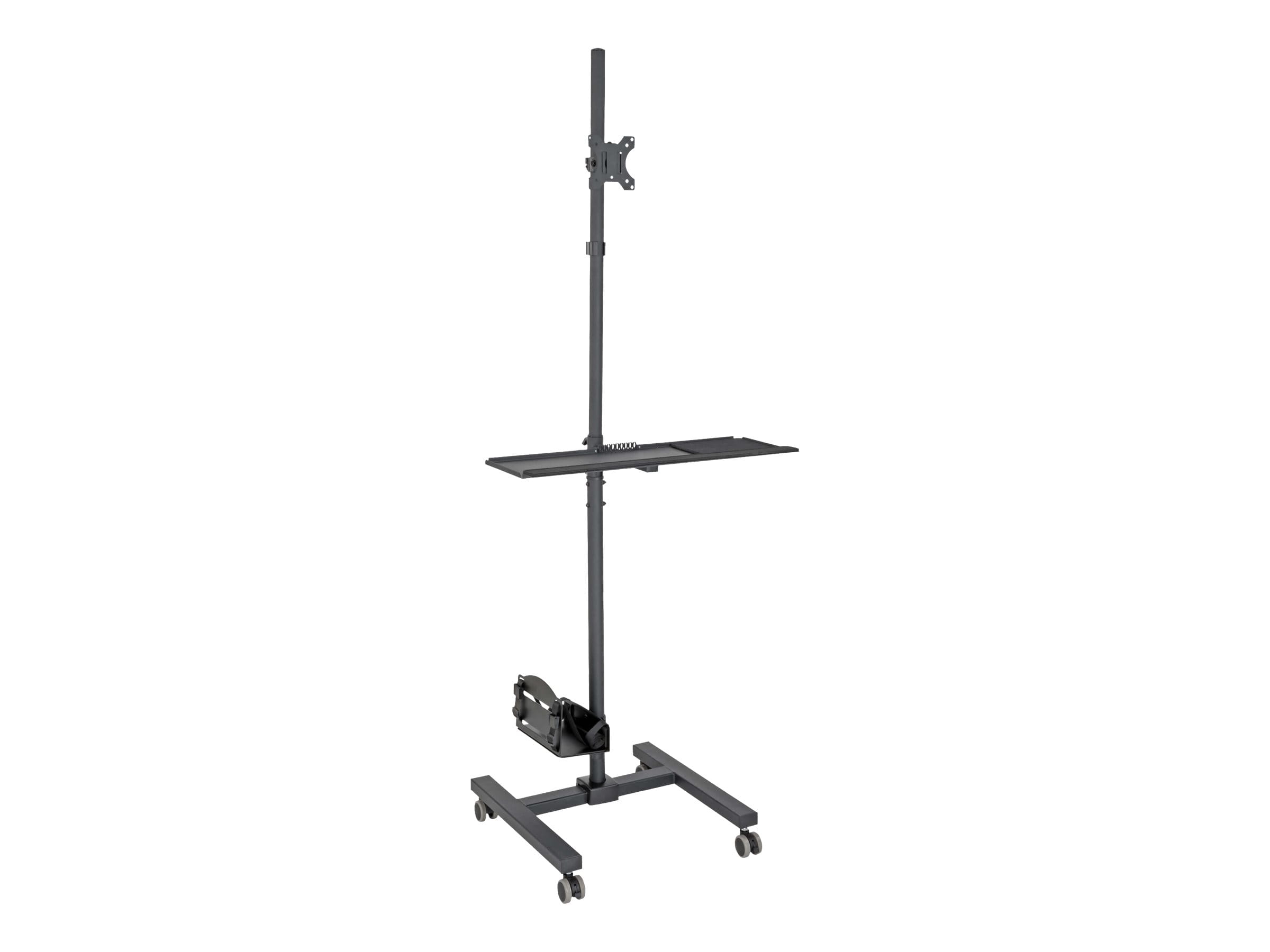 Tripp Eaton Tripp Lite Series Mobile Workstation with Monitor Mount - For 17" to 32" Displays, Height Adjustable - Wagen (Befestigungen, Schraubenschlüssel, Mauspad)