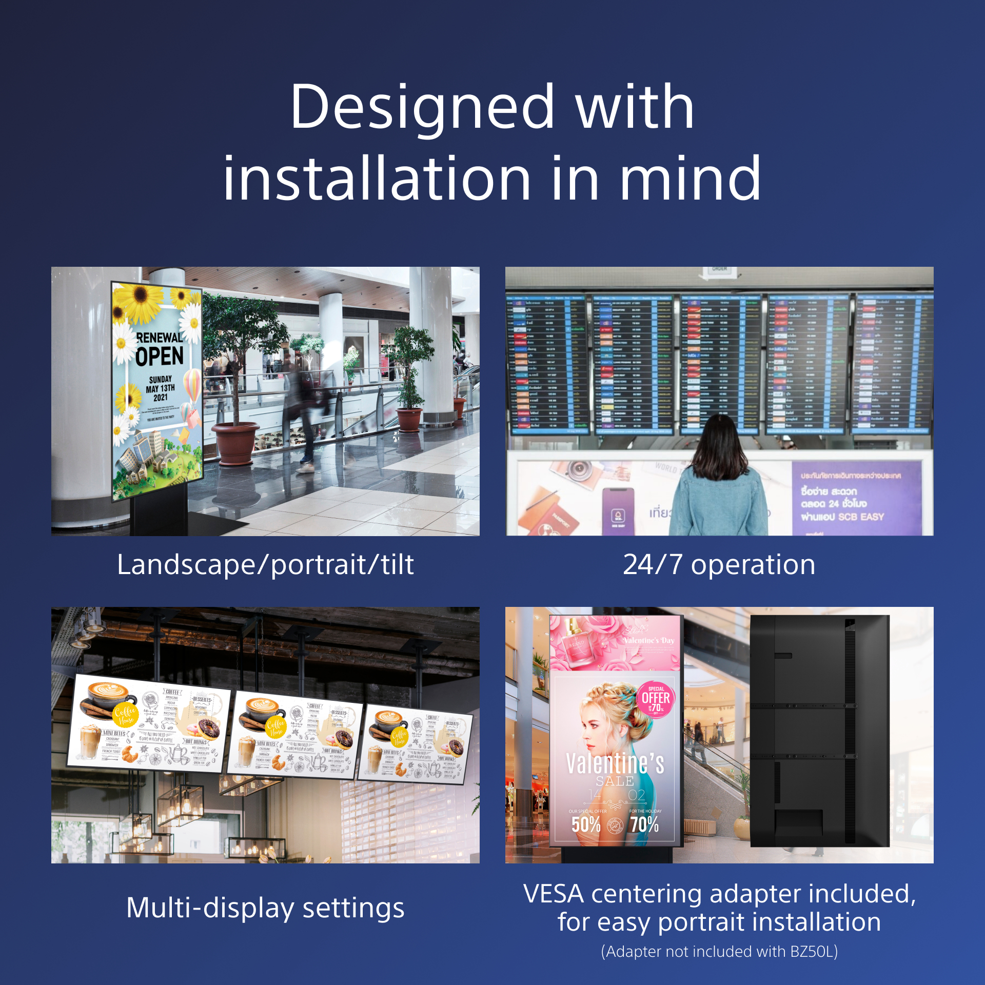 Sony Bravia Professional Displays FW-65BZ40L - 164 cm (65")