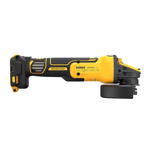 DEWALT DCG409VSNT-XJ, 9000 RPM, 12,5 cm, Akku, 5 Ah, Bürstenloser Motor