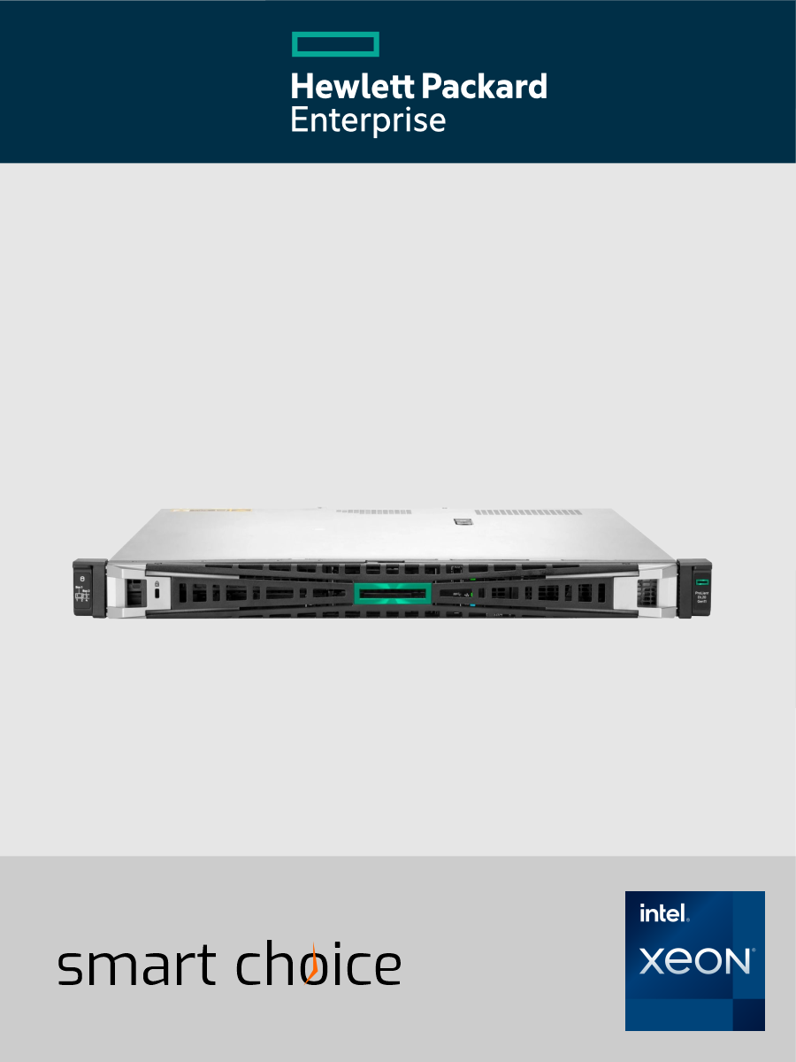 HPE ProLiant DL20 Gen11 - Server - Rack-Montage - 1U - 1-Weg - 1 x Xeon E-2434 / 3.4 GHz - RAM 32 GB - SATA - Hot-Swap 8.9 cm (3.5") (Smart Choice)